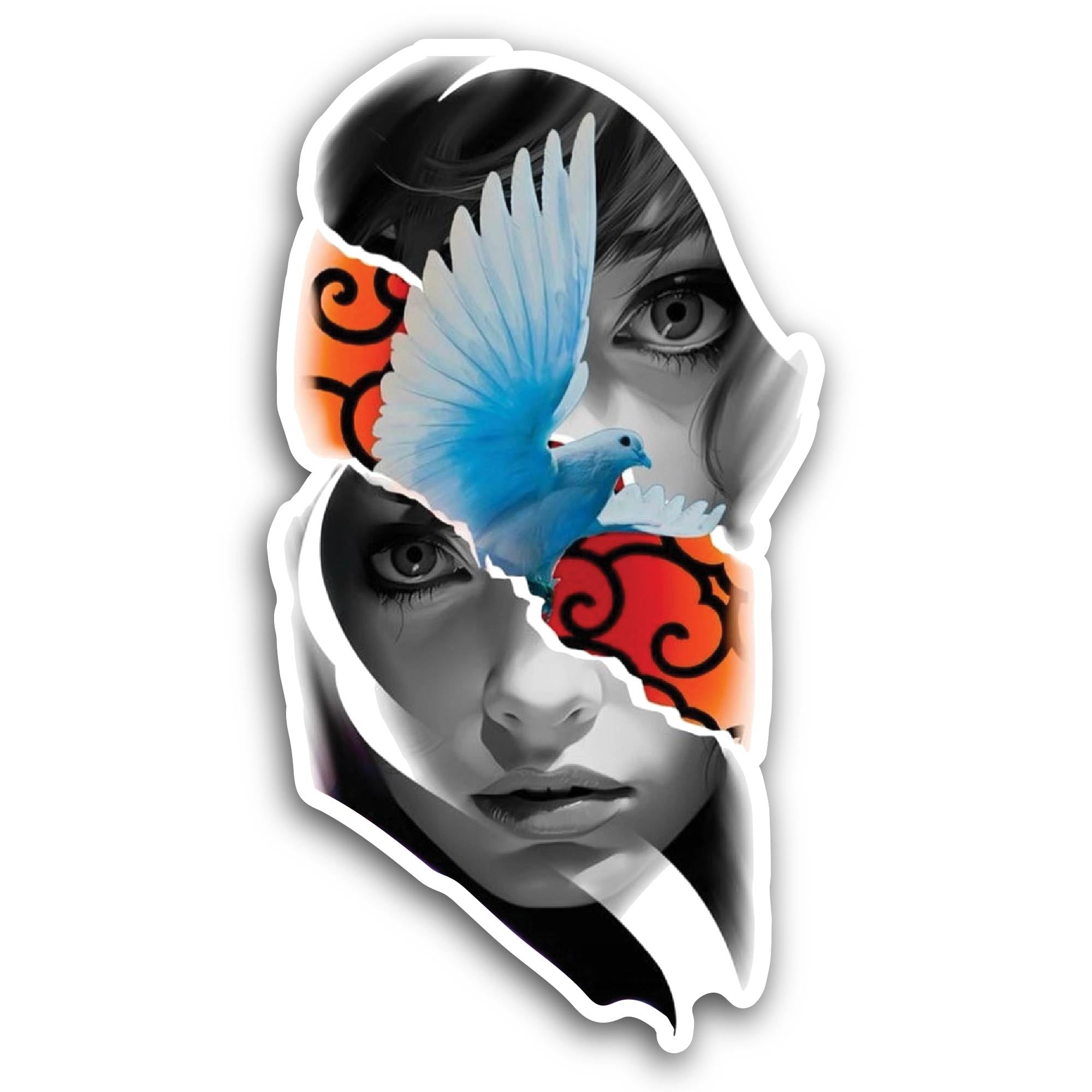 2 (Pieces) 2" and 3" Aviator Wing Name Plate Sticker, Waterproof Vinyl Decals for Many Purpose Like 