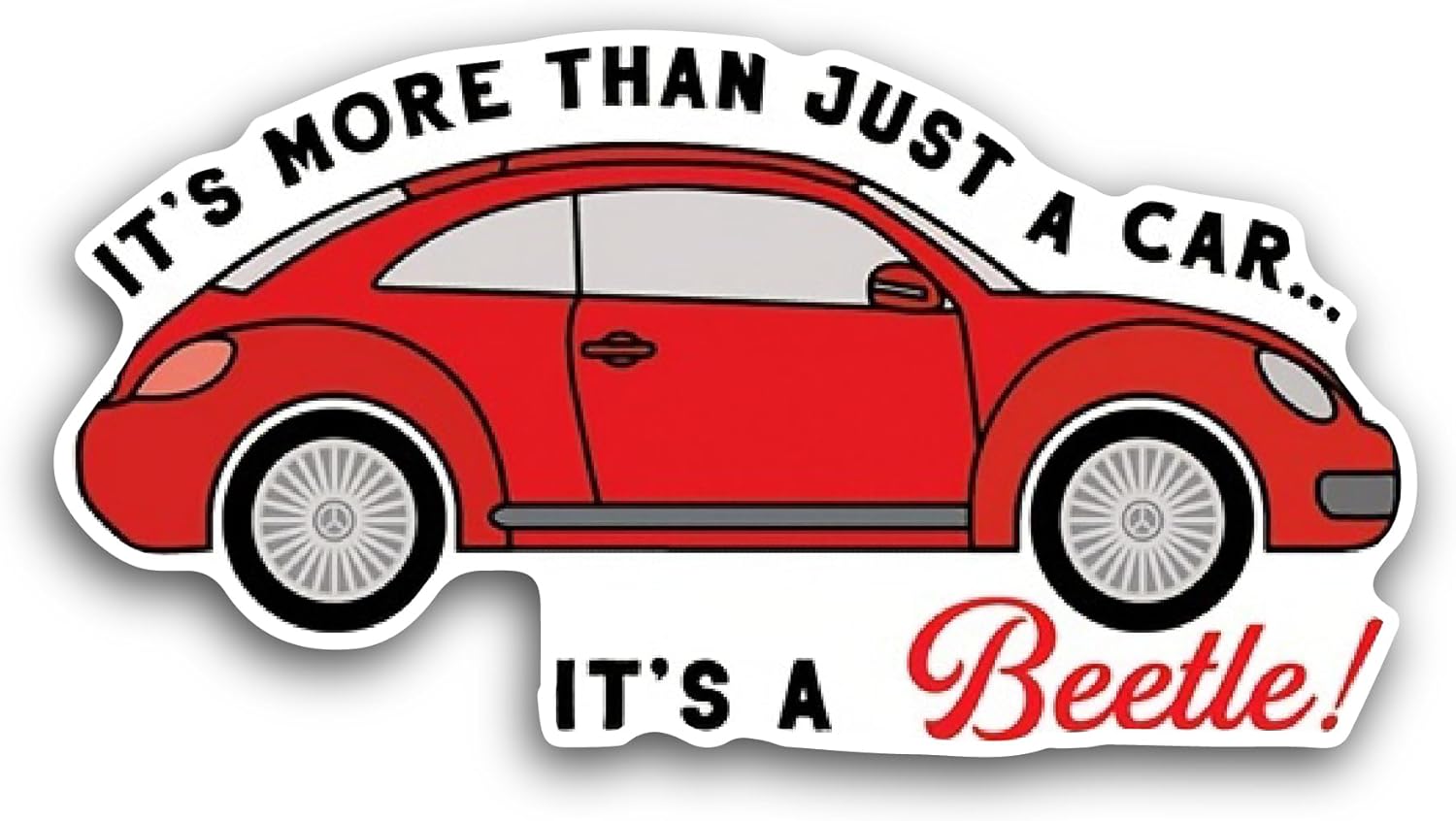 2 (Pieces) 3" and 5" It's More Than Just A Car Sticker, Waterproof Vinyl Decals for Many Purpose Like Cars, Trucks, Laptops, Phones, Windows and More