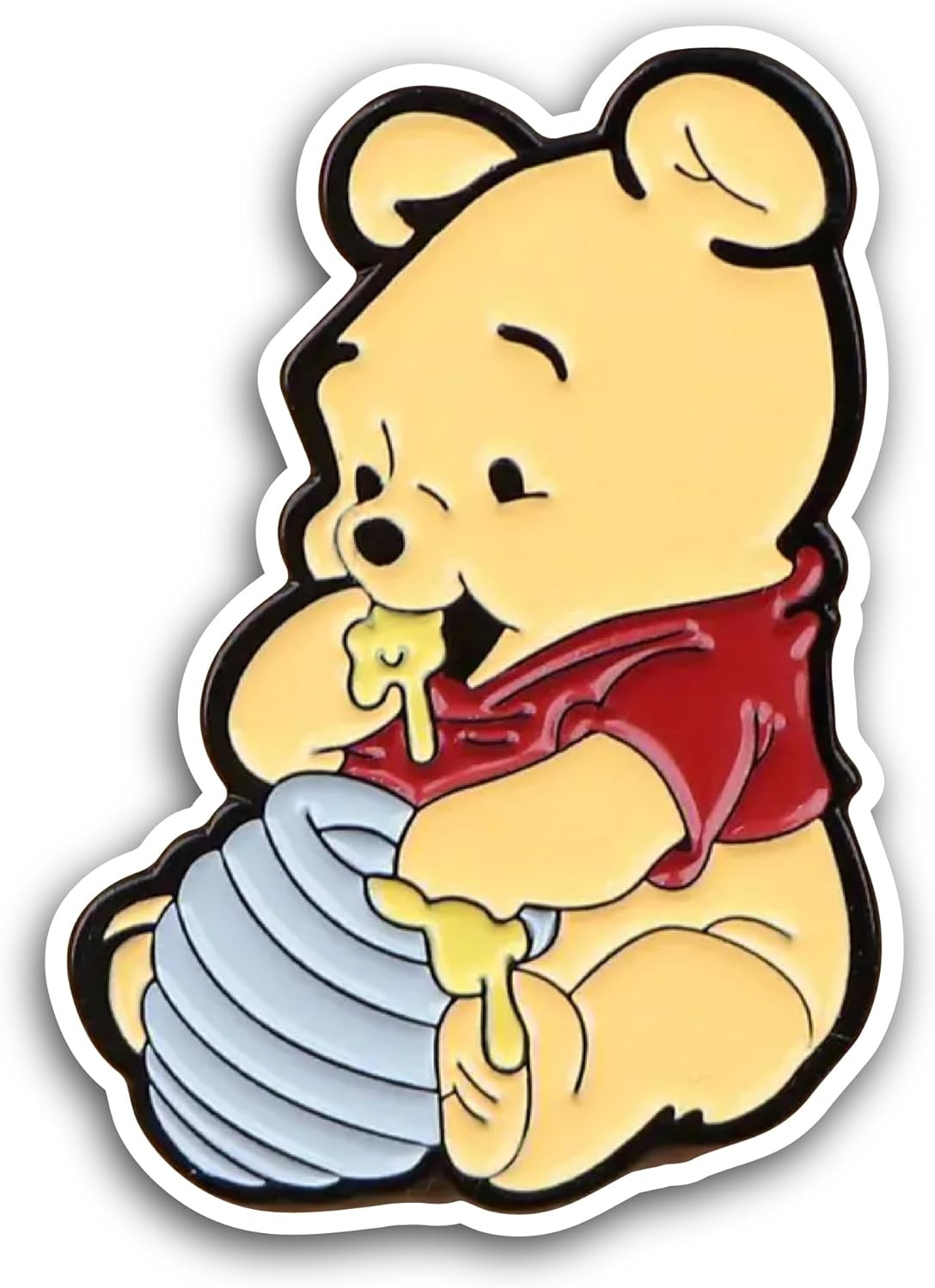 2 (Pieces) 3" and 5" Cute Bear Sticker, Waterproof Vinyl Decals for Many Purpose Like Cars, Trucks, Laptops, Phones, Windows and More