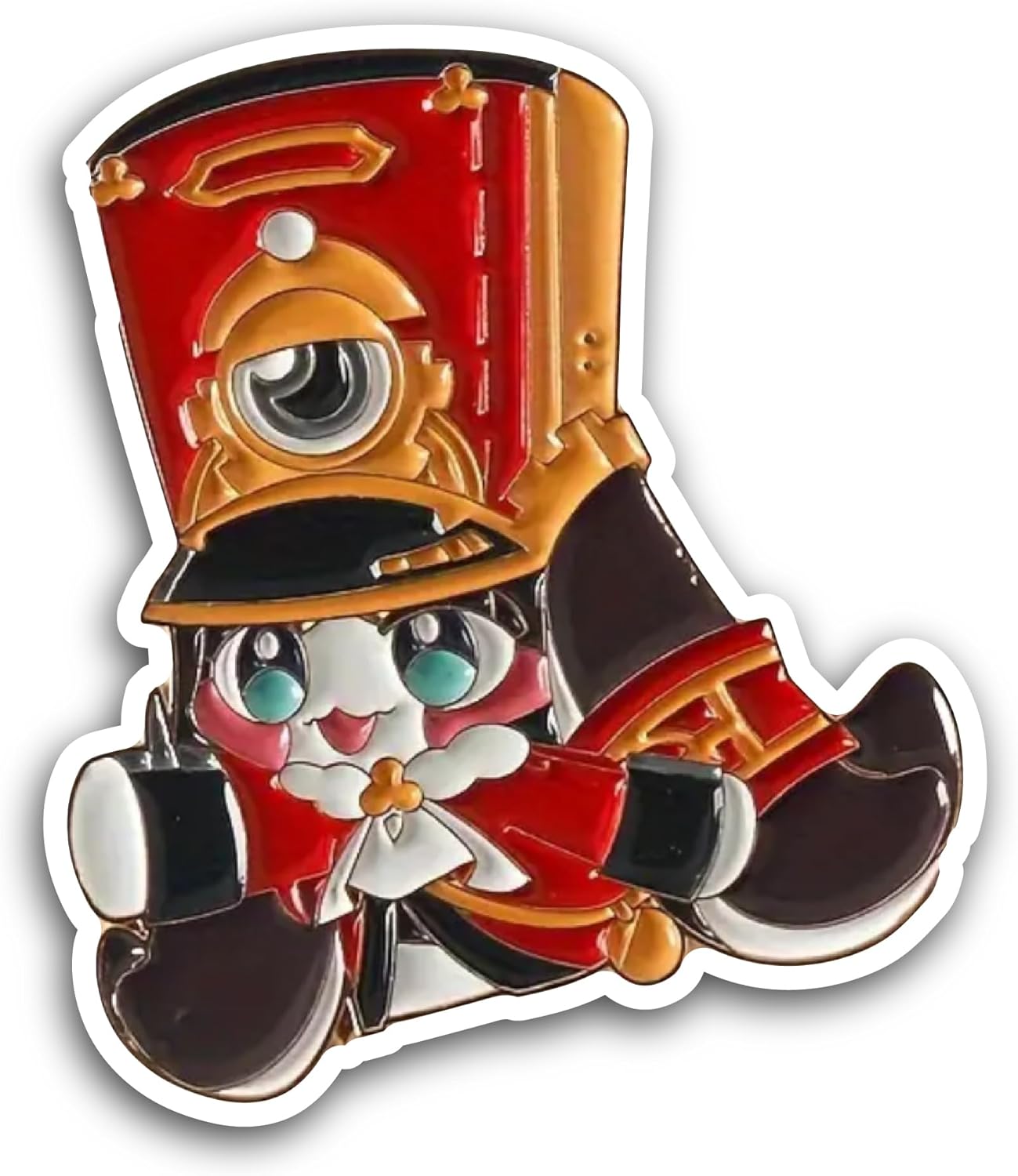 2 (Pieces) 3" and 5" Cute Cartoon Character Sticker, Waterproof Vinyl Decals for Many Purpose Like Cars, Trucks, Laptops, Phones, Windows and More