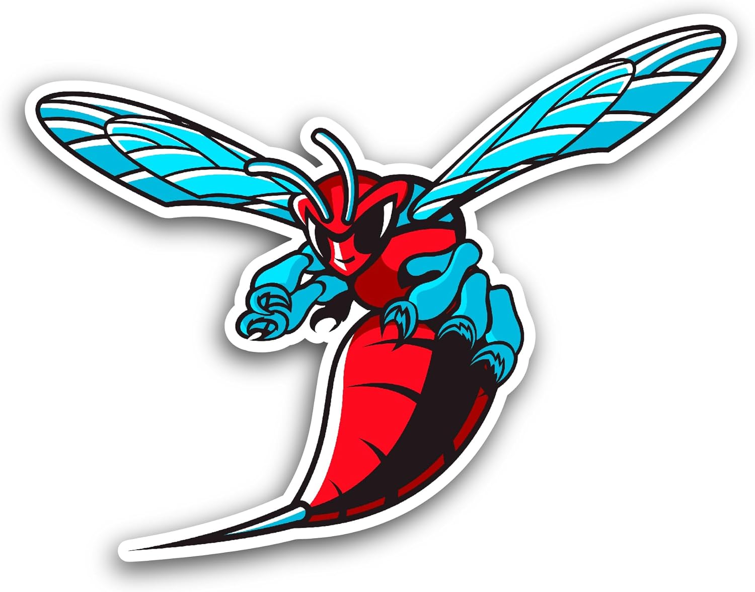 2 (Pieces) 3" and 5" D3laware State University Hornets Sticker, Waterproof Vinyl Decals for Many Purpose Like Cars, Trucks, Laptops, Phones, Windows and More