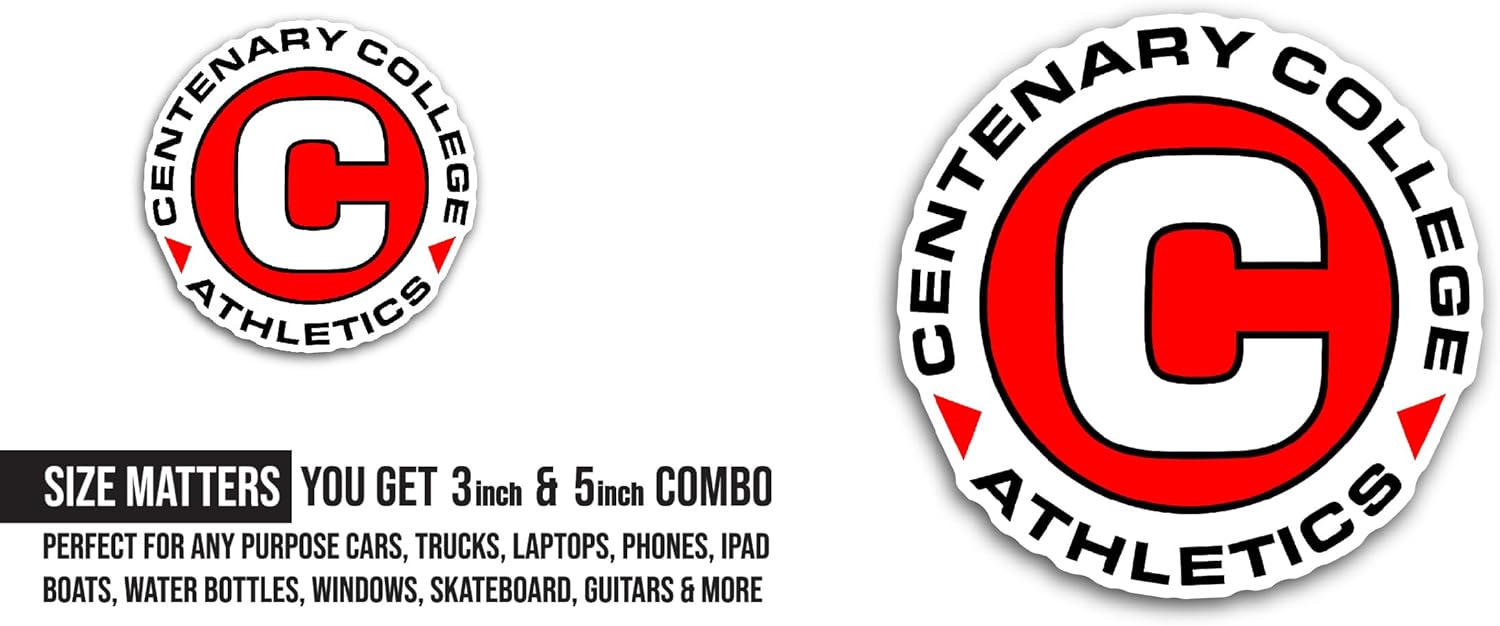 2 (Pieces) 3" and 5" C3ntenary G3ntlemen Logo Decal Sticker, Waterproof Vinyl Decals for Many Purpose Like Cars, Trucks, Laptops, Phones, Windows and More