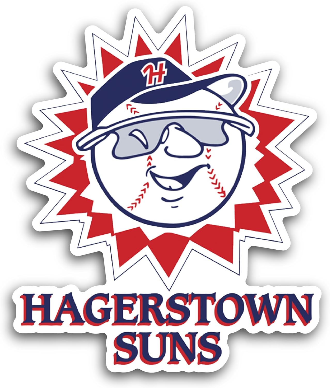 2 (Pieces) 3" and 5" Hagerst0wn Logo Decal Sticker, Waterproof Vinyl Decals for Many Purpose Like Cars, Trucks, Laptops, Phones, Windows and More