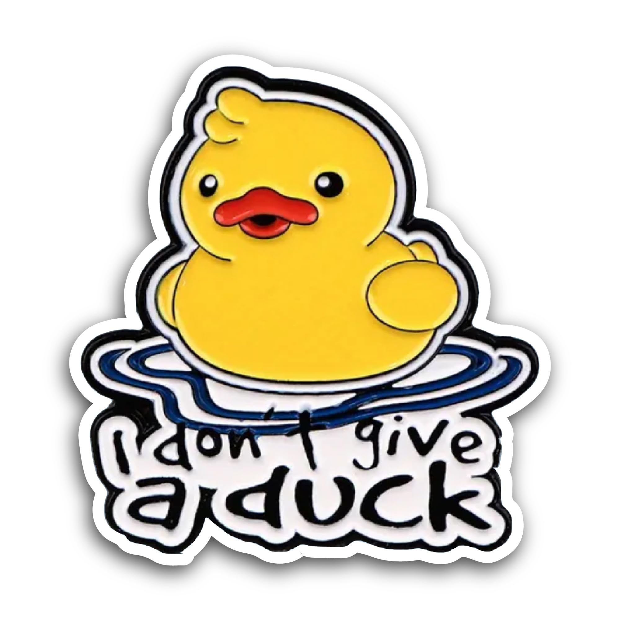 2 (Pieces) 3" and 5" I Dont Give A Duck Sticker, Waterproof Vinyl Decals for Many Purpose Like Cars,