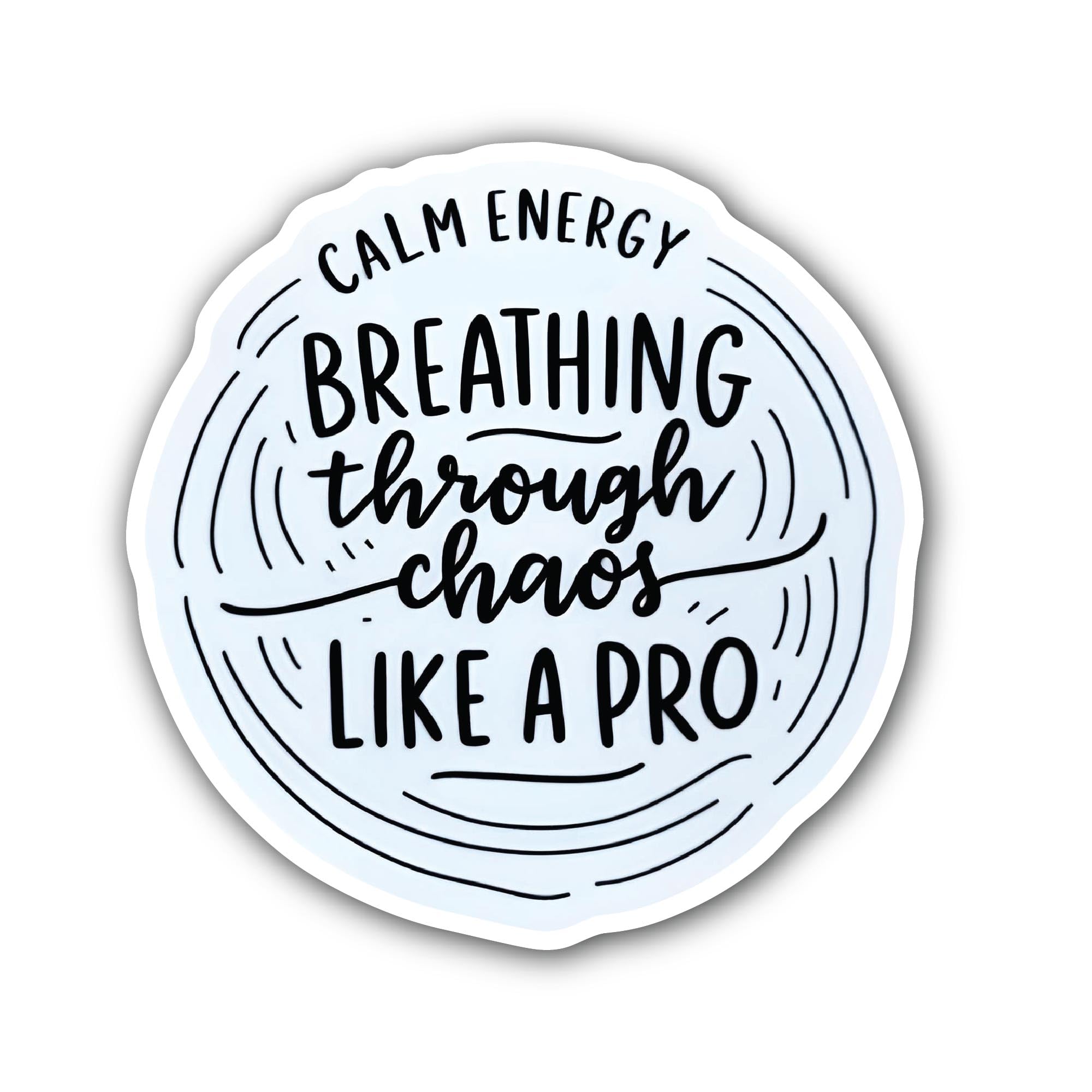 2 (Pieces) 3" and 5" Smile Face Electrician Man Sticker, Waterproof Vinyl Decals for Many Purpose Li