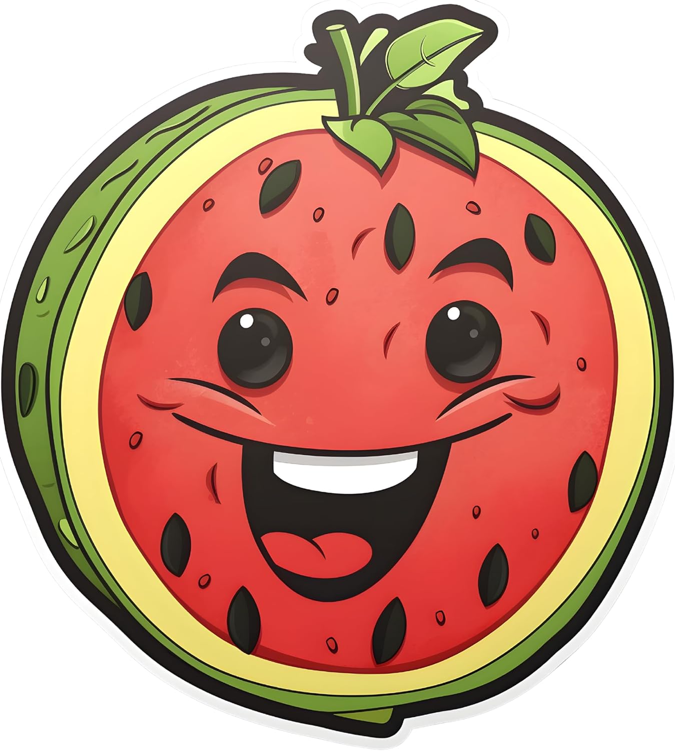 Inspirational Quote Cute Half Watermelon Motivational Sticker Vinyl Decal Motivation Stickers- 5" Vinyl Sticker Waterproof