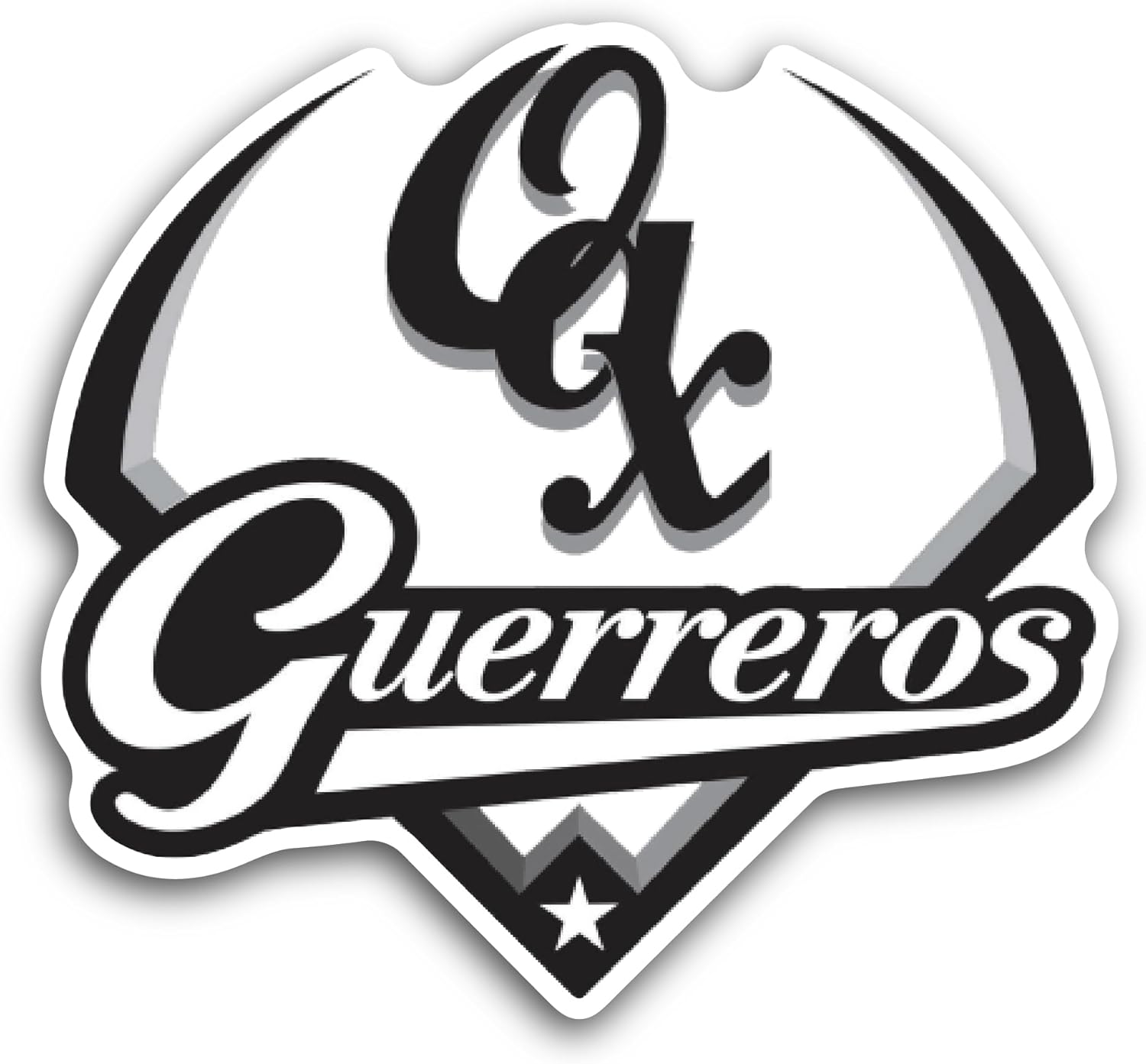 2 (Pieces) 3" and 5" Guerrer0s Baseball Logo Decal Sticker, Waterproof Vinyl Decals for Many Purpose Like Cars, Trucks, Laptops, Phones, Windows and More