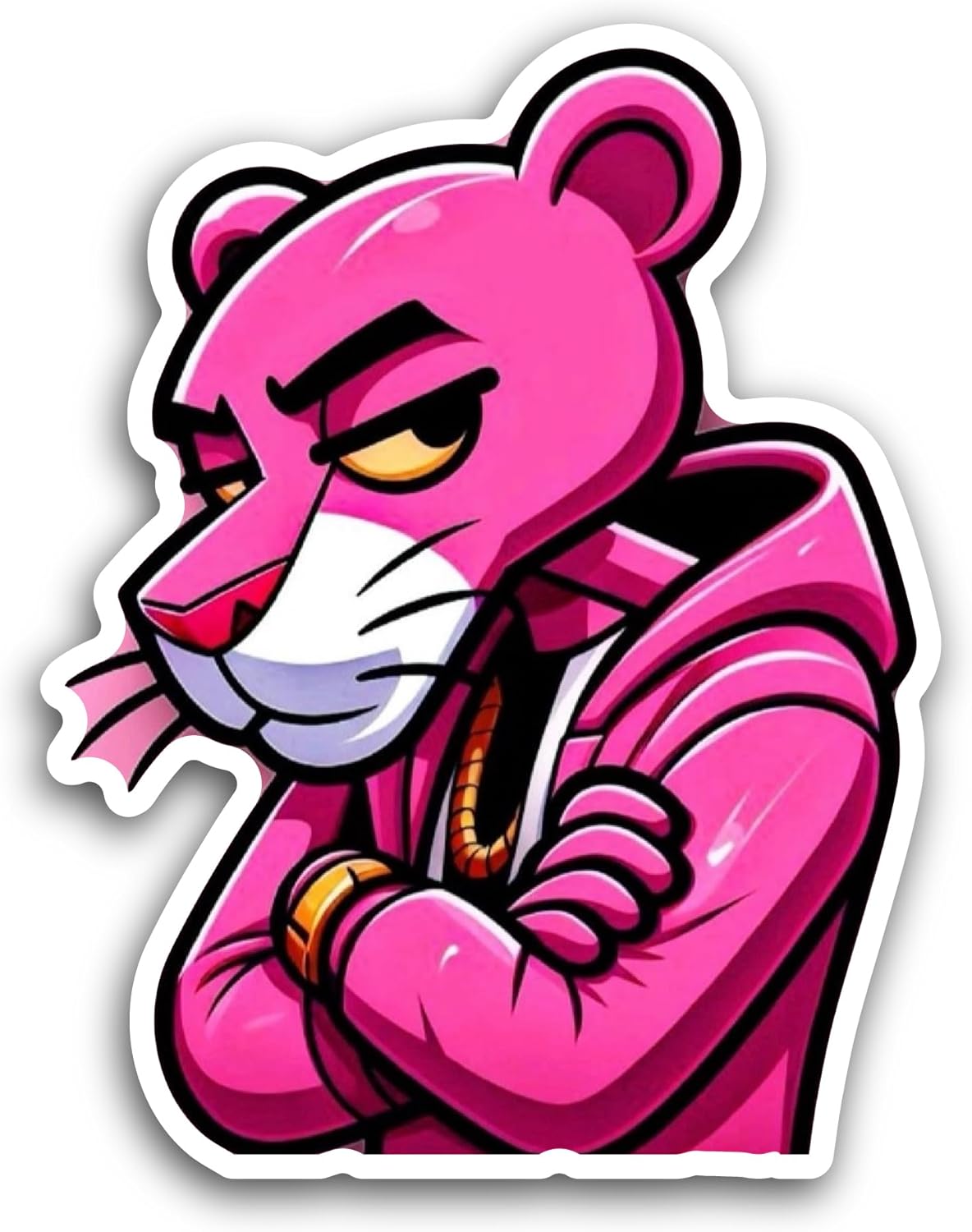 2 (Pieces) 3" and 5" Cartoon Sticker, Waterproof Vinyl Decals for Many Purpose Like Cars, Trucks, Laptops, Phones, Windows and More
