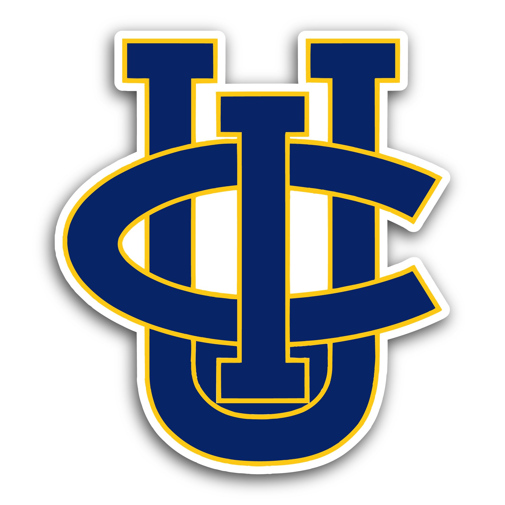 2 (Pieces) 3" and 5" UC1 Baseball Logo Decal Sticker, Waterproof Vinyl Decals for Many Purpose Like 