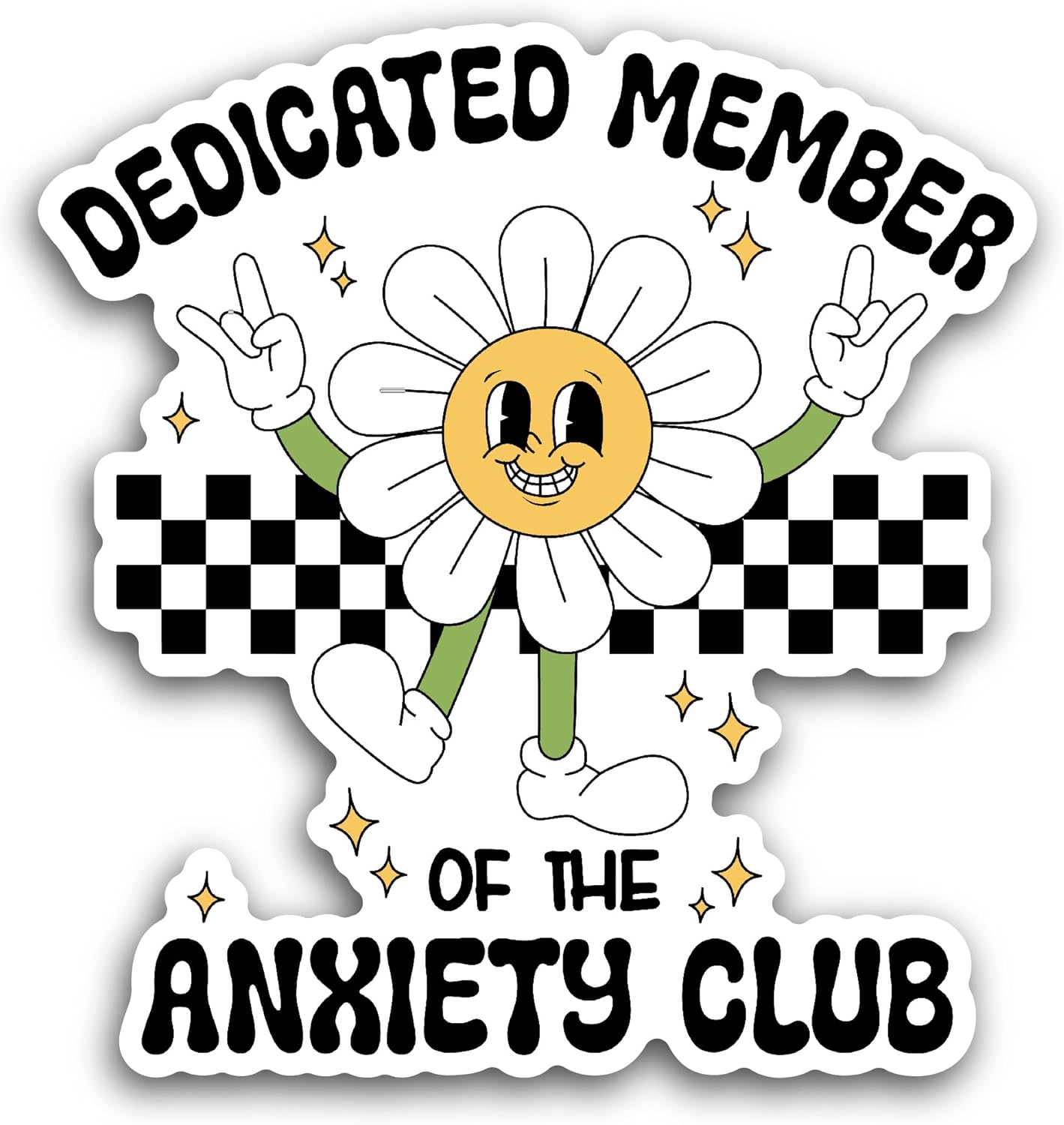 2 (Pieces) 3" and 5" Dedicated Member Sticker, Waterproof Vinyl Decals for Many Purpose Like Cars, Trucks, Laptops, Phones, Windows and More