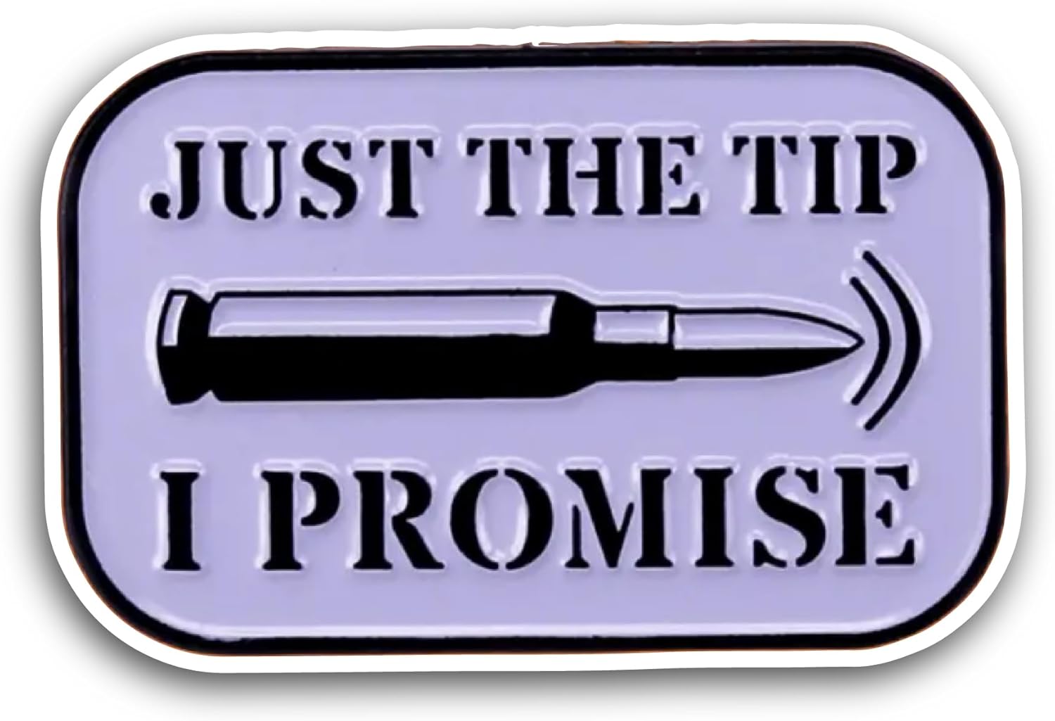 2 (Pieces) 3" and 5" Just The Tip Sticker, Waterproof Vinyl Decals for Many Purpose Like Cars, Trucks, Laptops, Phones, Windows and More