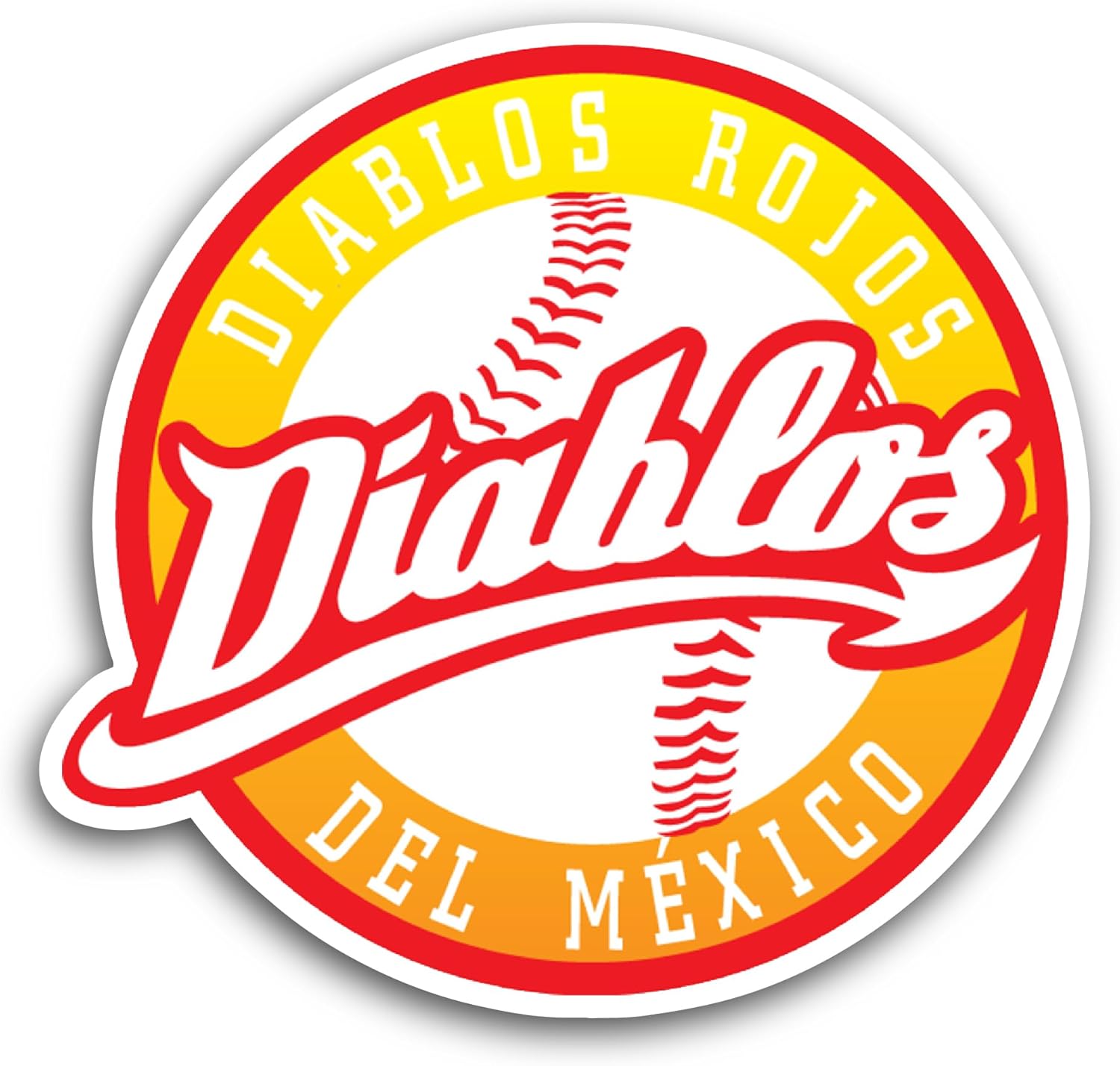 2 (Pieces) 3" and 5" Diabl0s Rojos Sticker, Waterproof Vinyl Decals for Many Purpose Like Cars, Trucks, Laptops, Phones, Windows and More