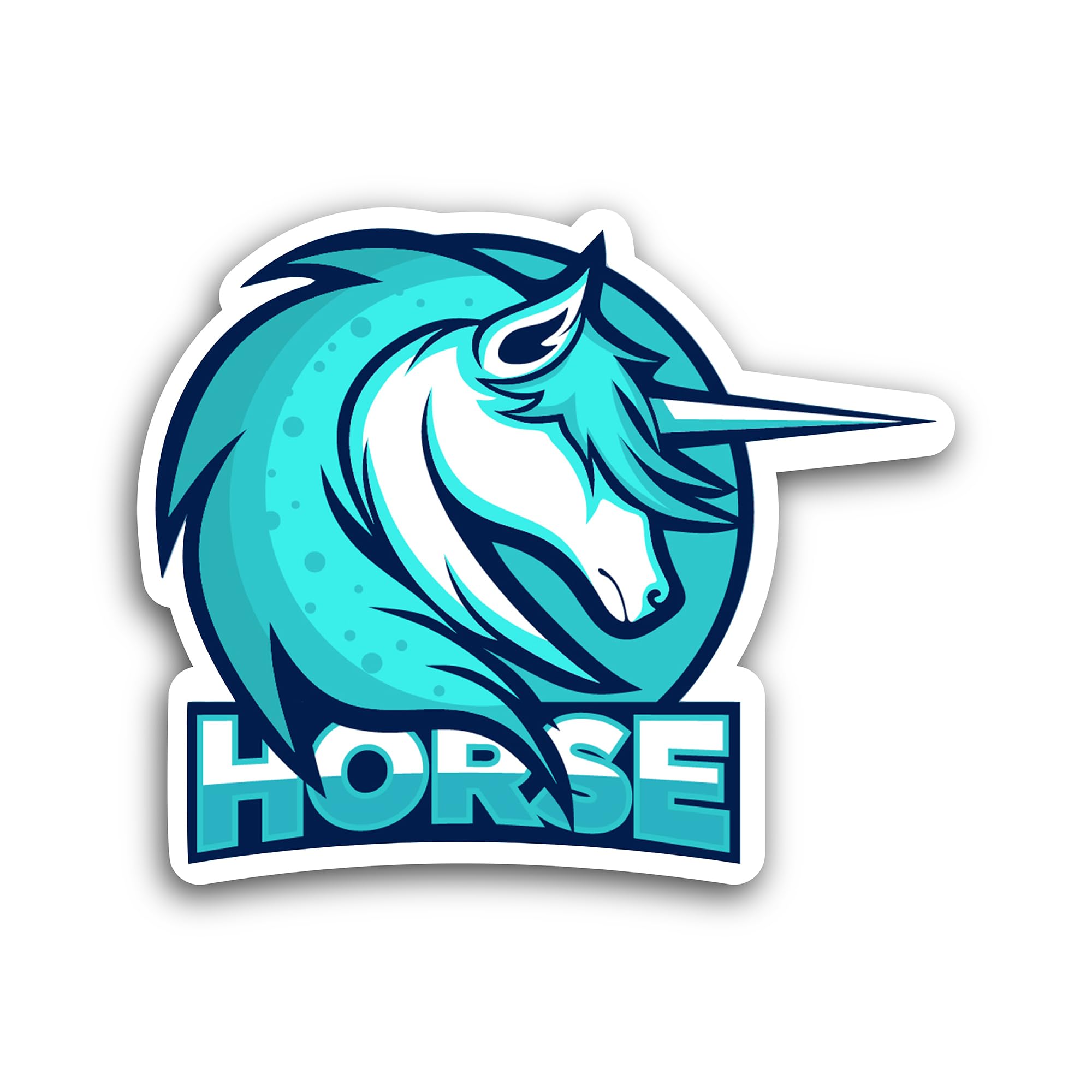 2 (Pieces) 3" and 5" Horse Decal Stickers, Waterproof Vinyl Decals for Many Purpose Like Cars, Truck