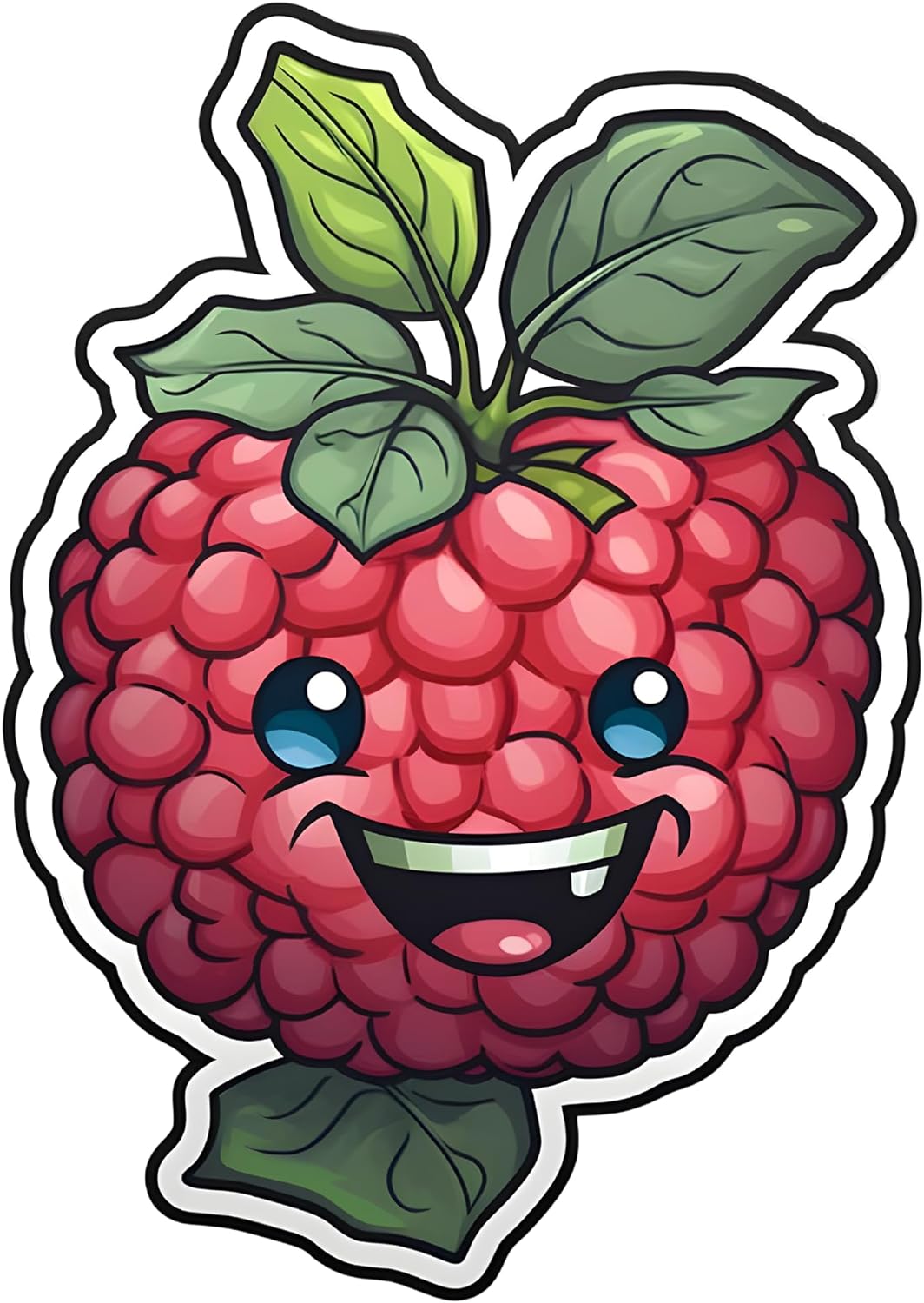 Inspirational Quote Funny Strawberry Cartoon Motivational Sticker Vinyl Decal Motivation Stickers- 5" Vinyl Sticker Waterproof