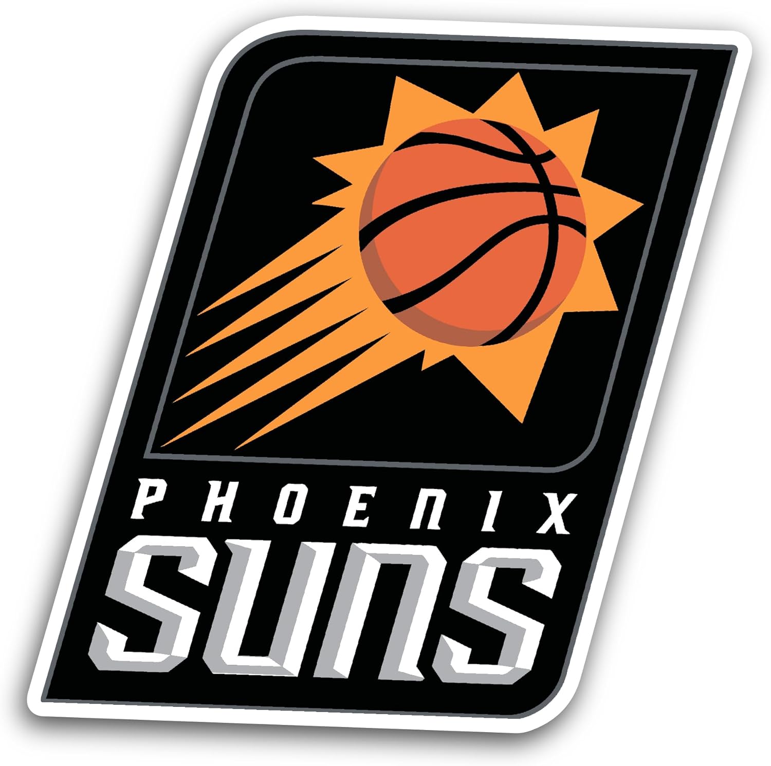 2 (Pieces) 3" and 5" Ph0enix Suns Decal Sticker, Waterproof Vinyl Decals for Many Purpose Like Cars, Trucks, Laptops, Phones, Windows and More