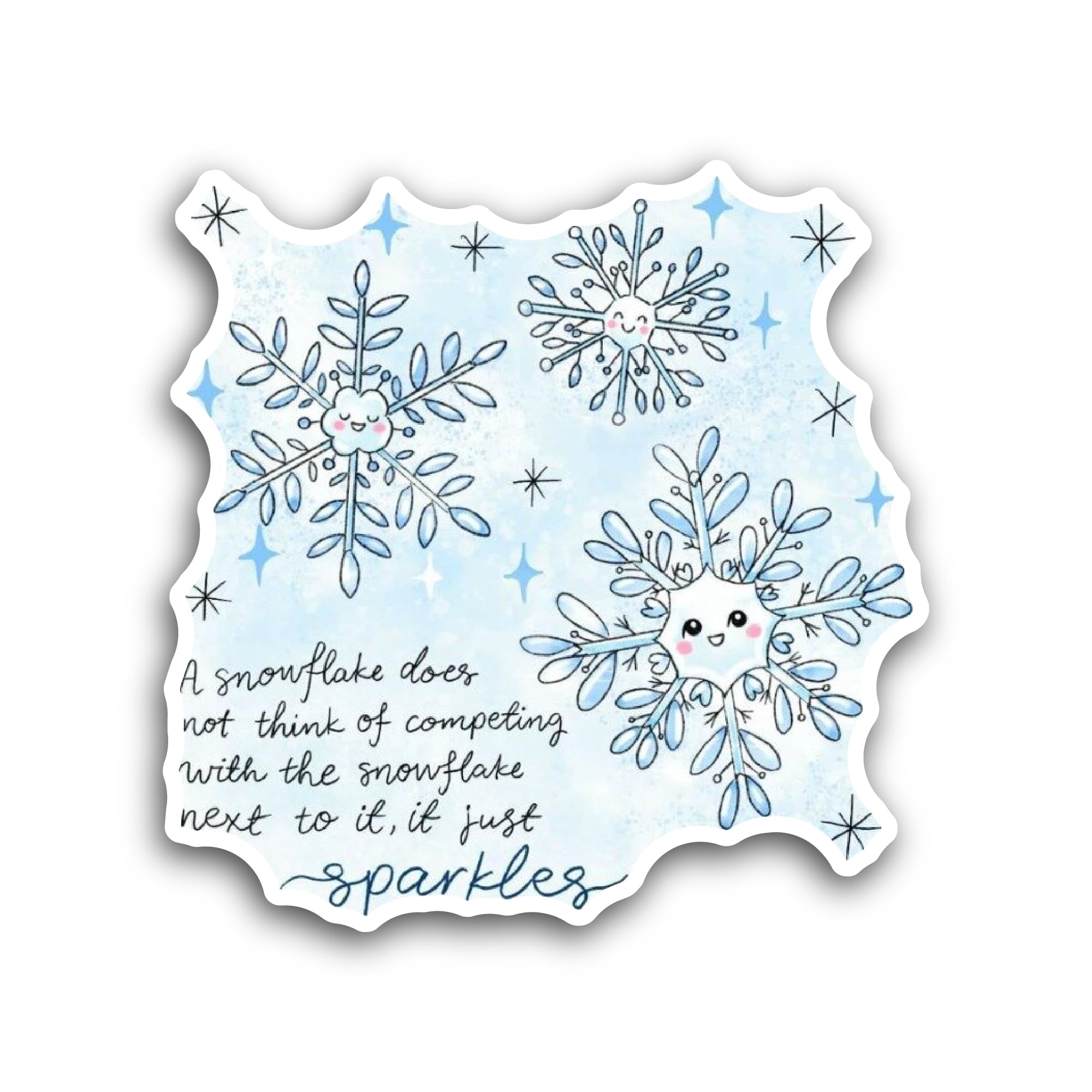 2 (Pieces) 3" and 5" Smiling Cloud Rainbow Sticker, Waterproof Vinyl Decals for Many Purpose Like Ca