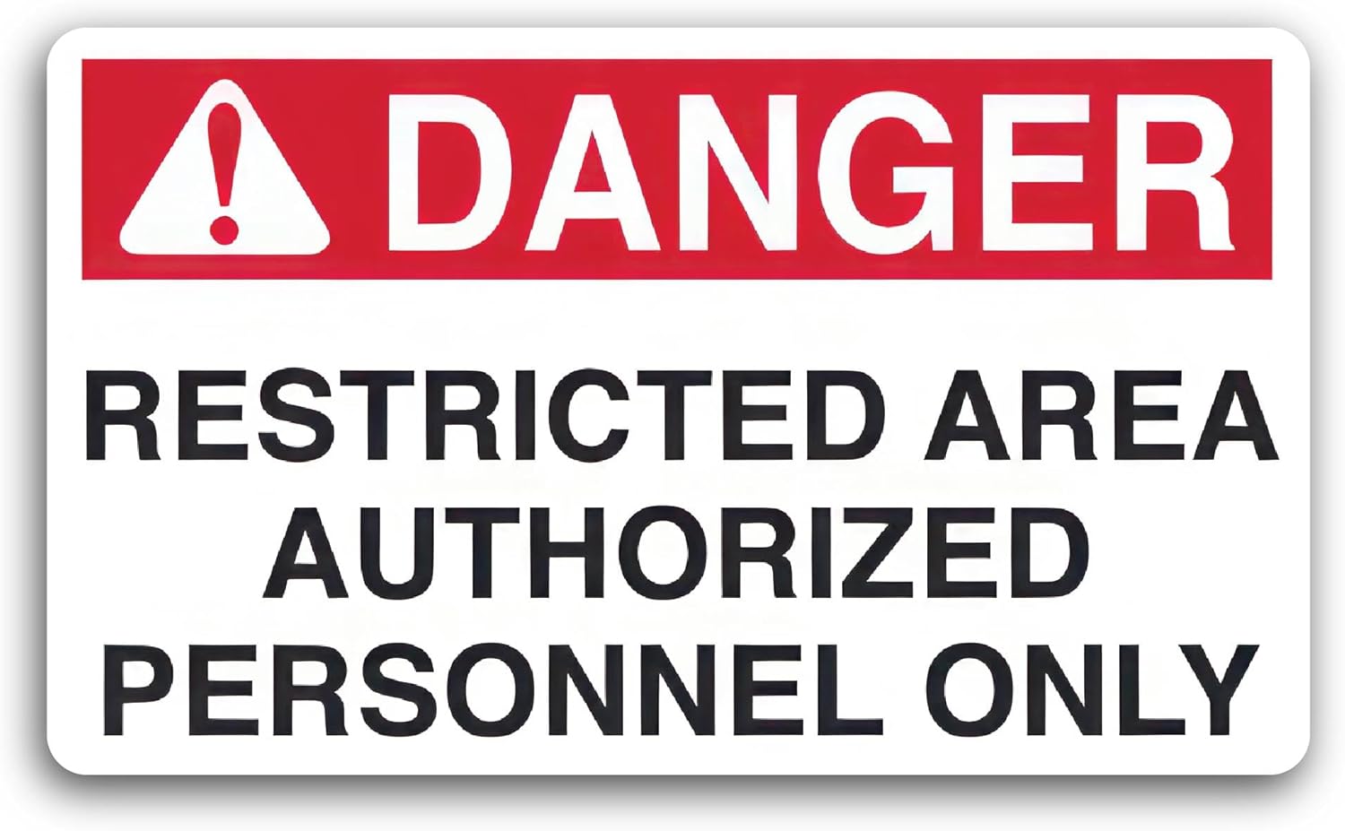 2 (Pieces) 3" and 5" Authorised Personnel Only Decal Sticker, Waterproof Vinyl Decals for Many Purpose Like Cars, Trucks, Laptops, Phones, Windows...