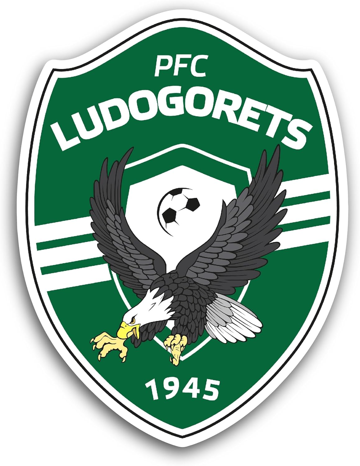 2 (Pieces) 3" and 5" PFC Lud0gorets Sticker, Waterproof Vinyl Decals for Many Purpose Like Cars, Trucks, Laptops, Phones, Windows and More