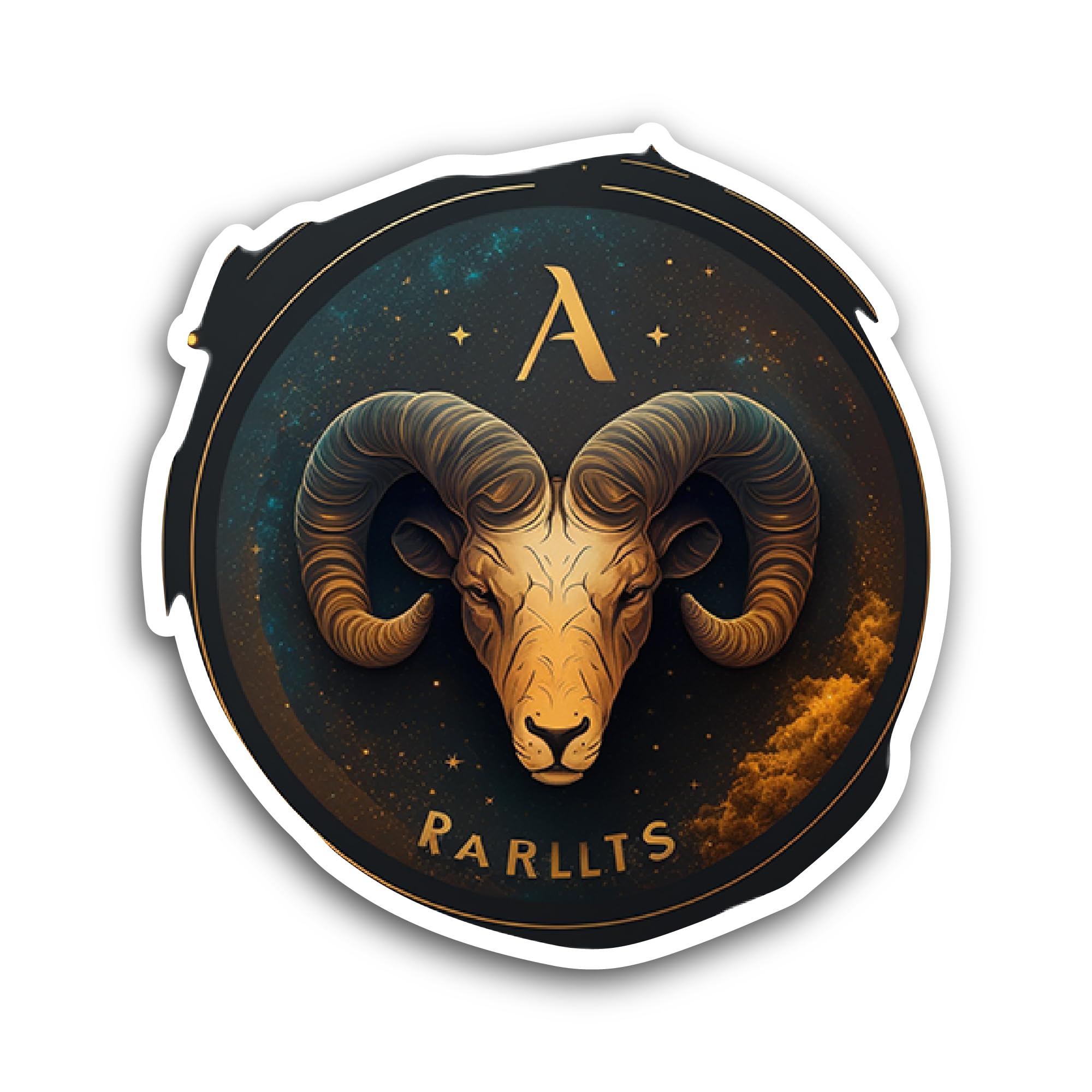 2 (Pieces) 3" and 5" Zodiac Sign Sticker, Waterproof Vinyl Decals for Many Purpose Like Cars, Trucks