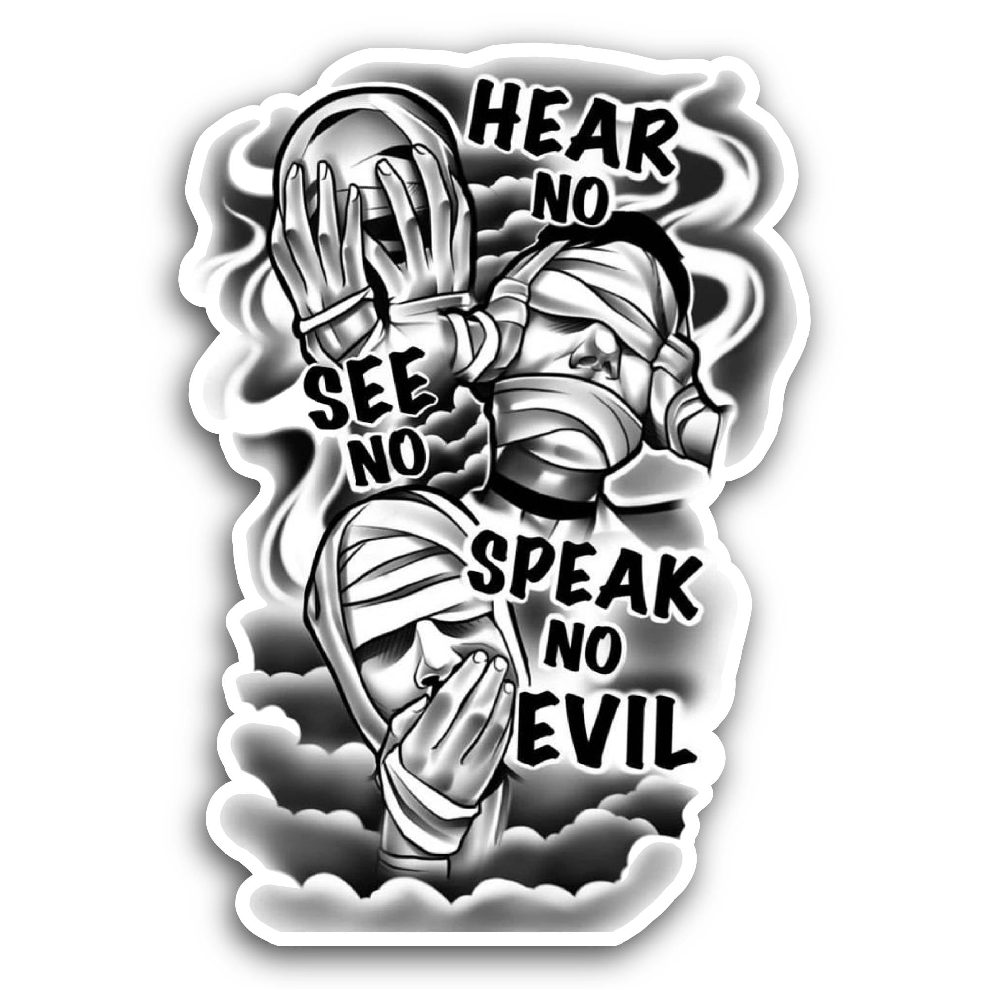 2 (Pieces) 2" and 3" Eagle Wings and Word Mark Sticker, Waterproof Vinyl Decals for Many Purpose Lik