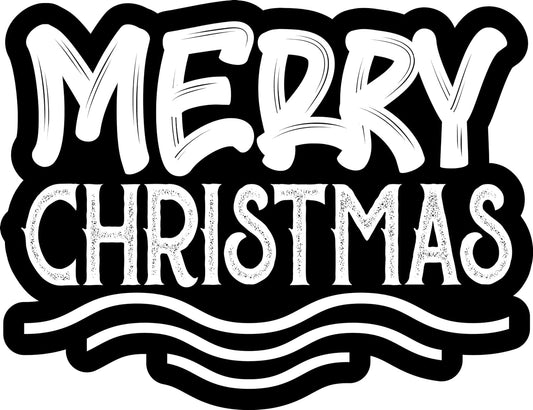 Inspirational Quote Merry Christmas Y'all - Motivational Sticker Vinyl Decal Motivation Stickers- 5" Vinyl Sticker Waterproof