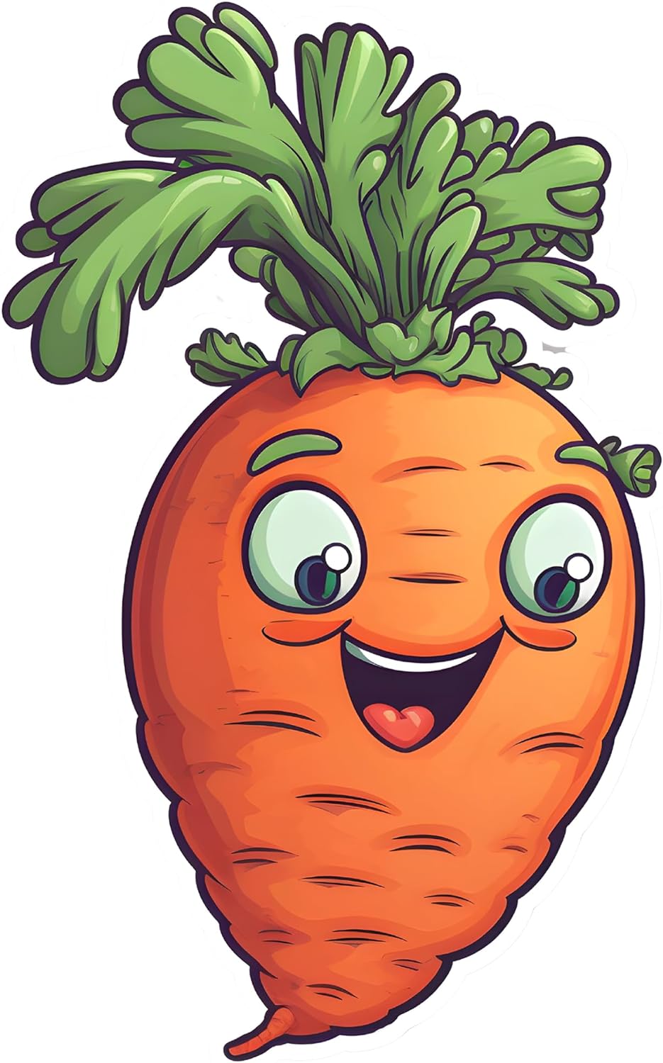 Inspirational Quote Carrot Logo Cartoon Motivational Sticker Vinyl Decal Motivation Stickers- 5" Vinyl Sticker Waterproof