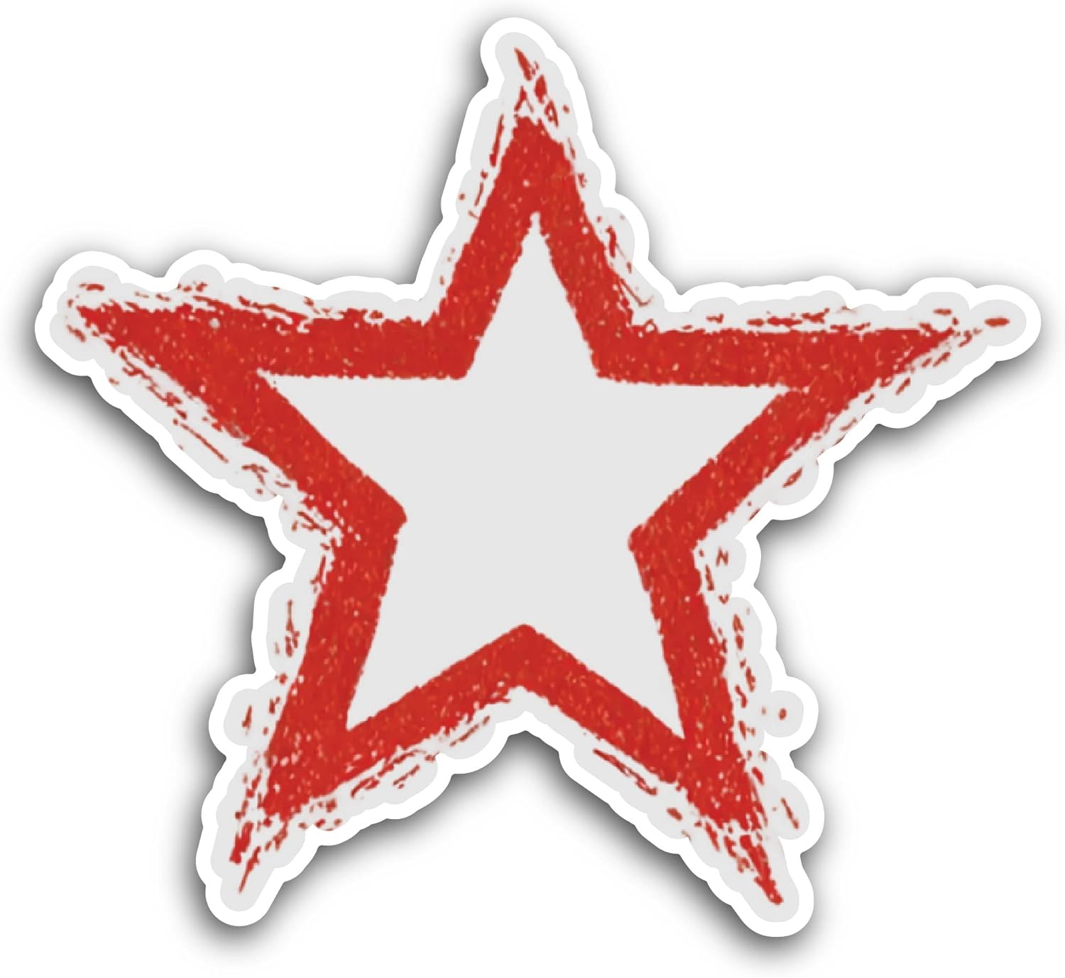 2 (Pieces) 3" and 5" Red Star Sticker, Waterproof Vinyl Decals for Many Purpose Like Cars, Trucks, Laptops, Phones, Windows and More