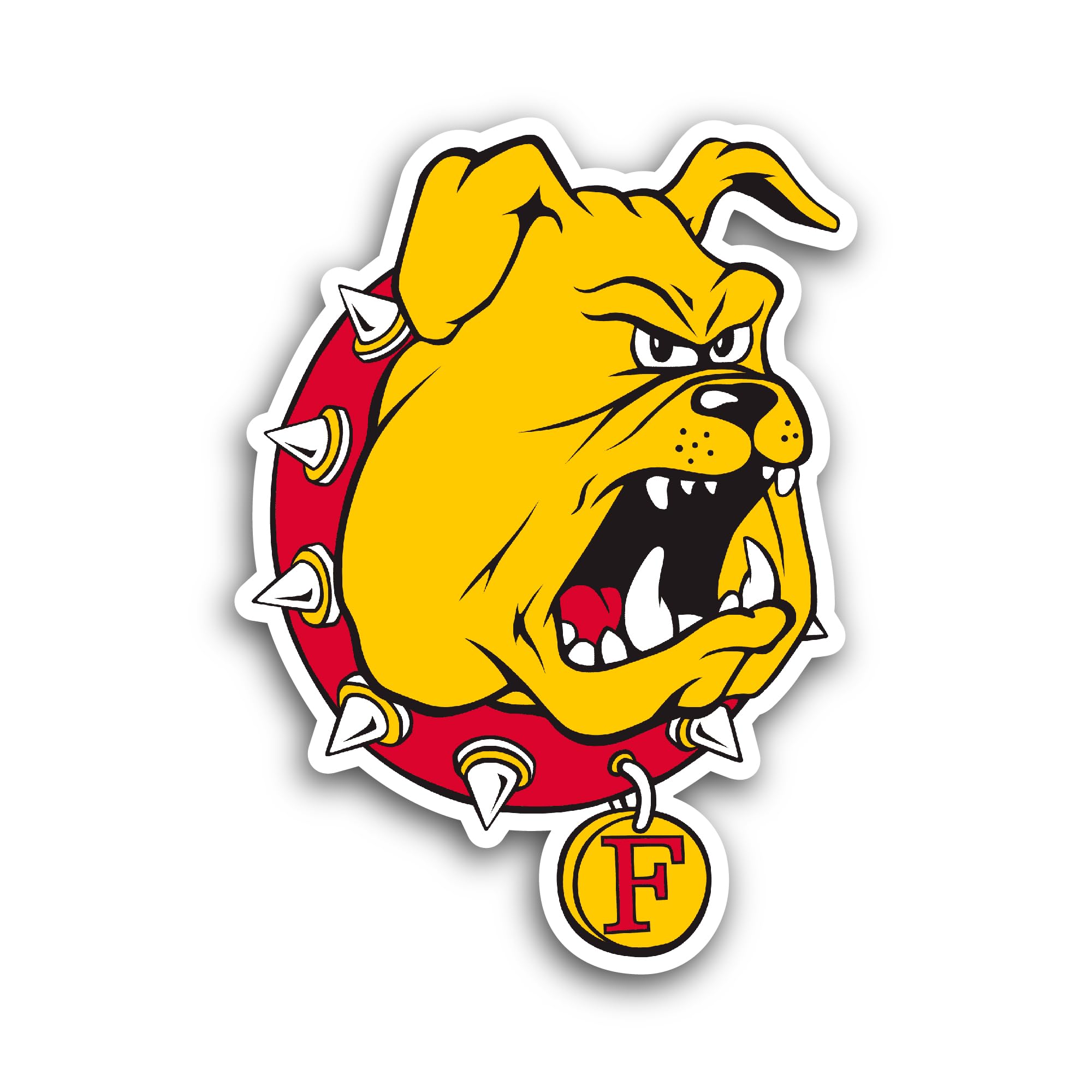 2 (Pieces) 3" and 5" Ferris State Bulld0gs Sticker, Waterproof Vinyl Decals for Many Purpose Like Ca