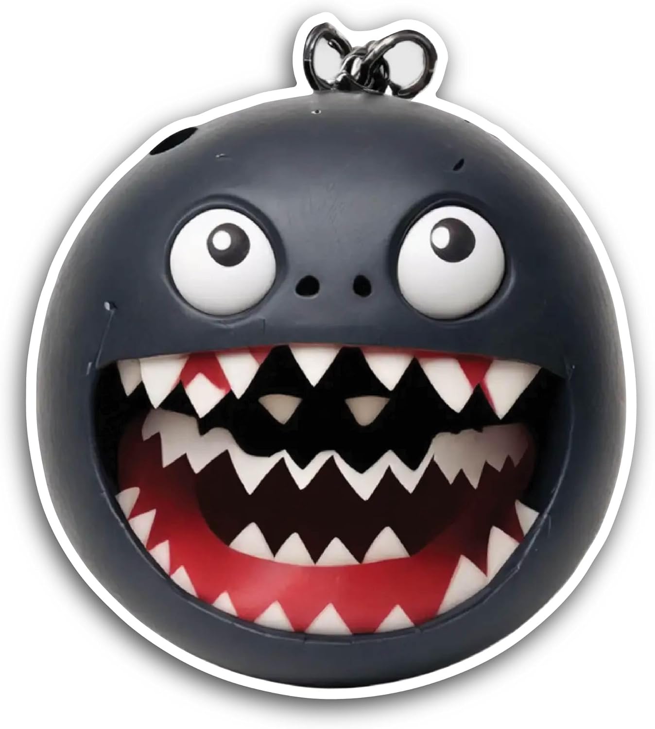 2 (Pieces) 3" and 5" Bomb with Face On It Sticker, Waterproof Vinyl Decals for Many Purpose Like Cars, Trucks, Laptops, Phones, Windows and More