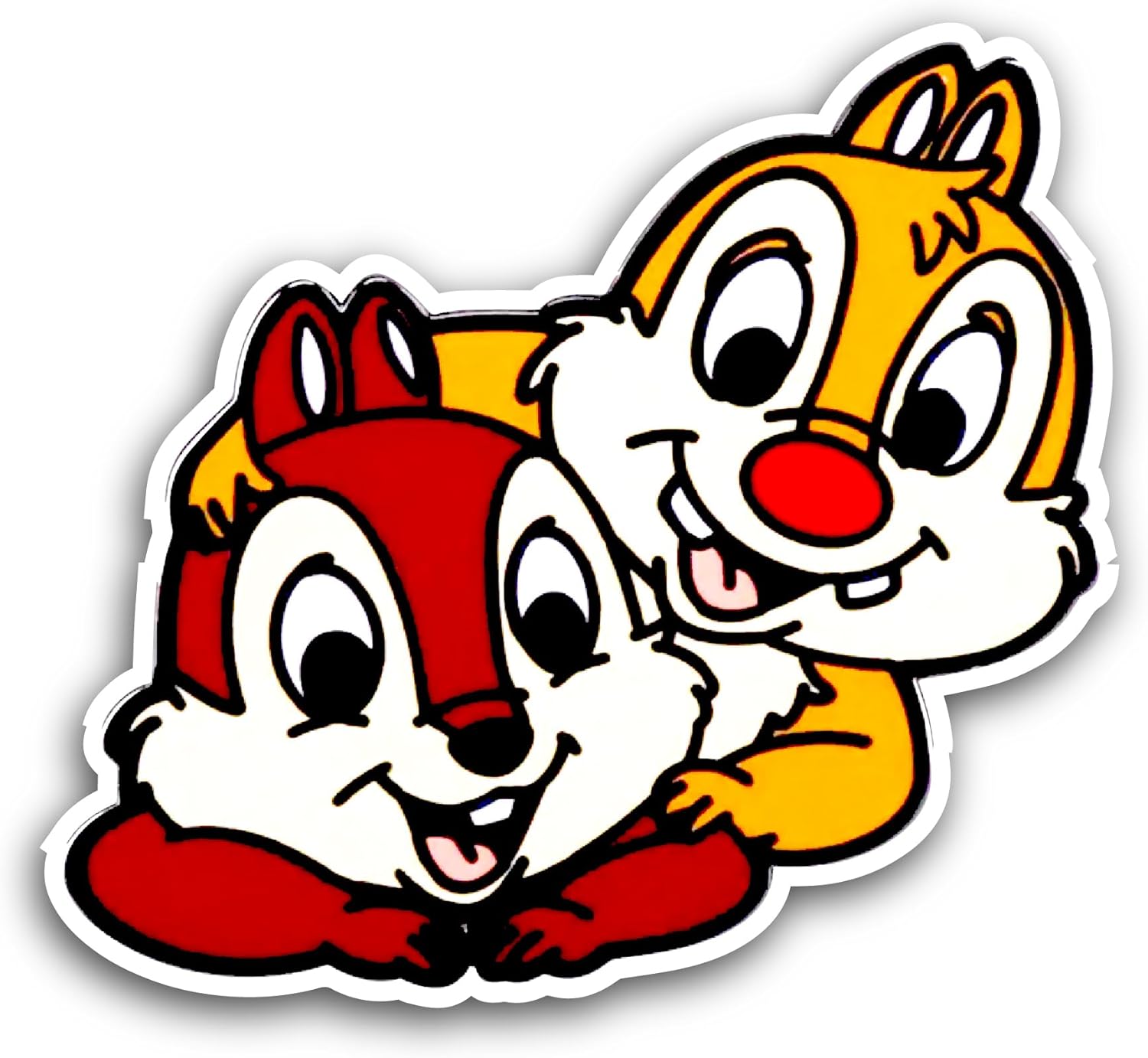 2 (Pieces) 3" and 5" Cute Chipmunks Sticker, Waterproof Vinyl Decals for Many Purpose Like Cars, Trucks, Laptops, Phones, Windows and More