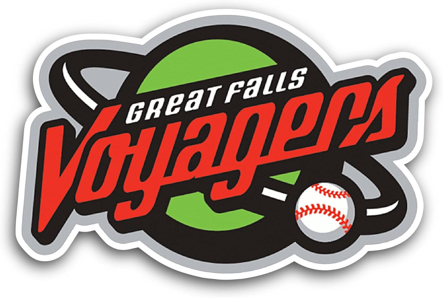 2 (Pieces) 3" and 5" Gr3at Falls Logo Decal Sticker, Waterproof Vinyl Decals for Many Purpose Like Cars, Trucks, Laptops, Phones, Windows and More