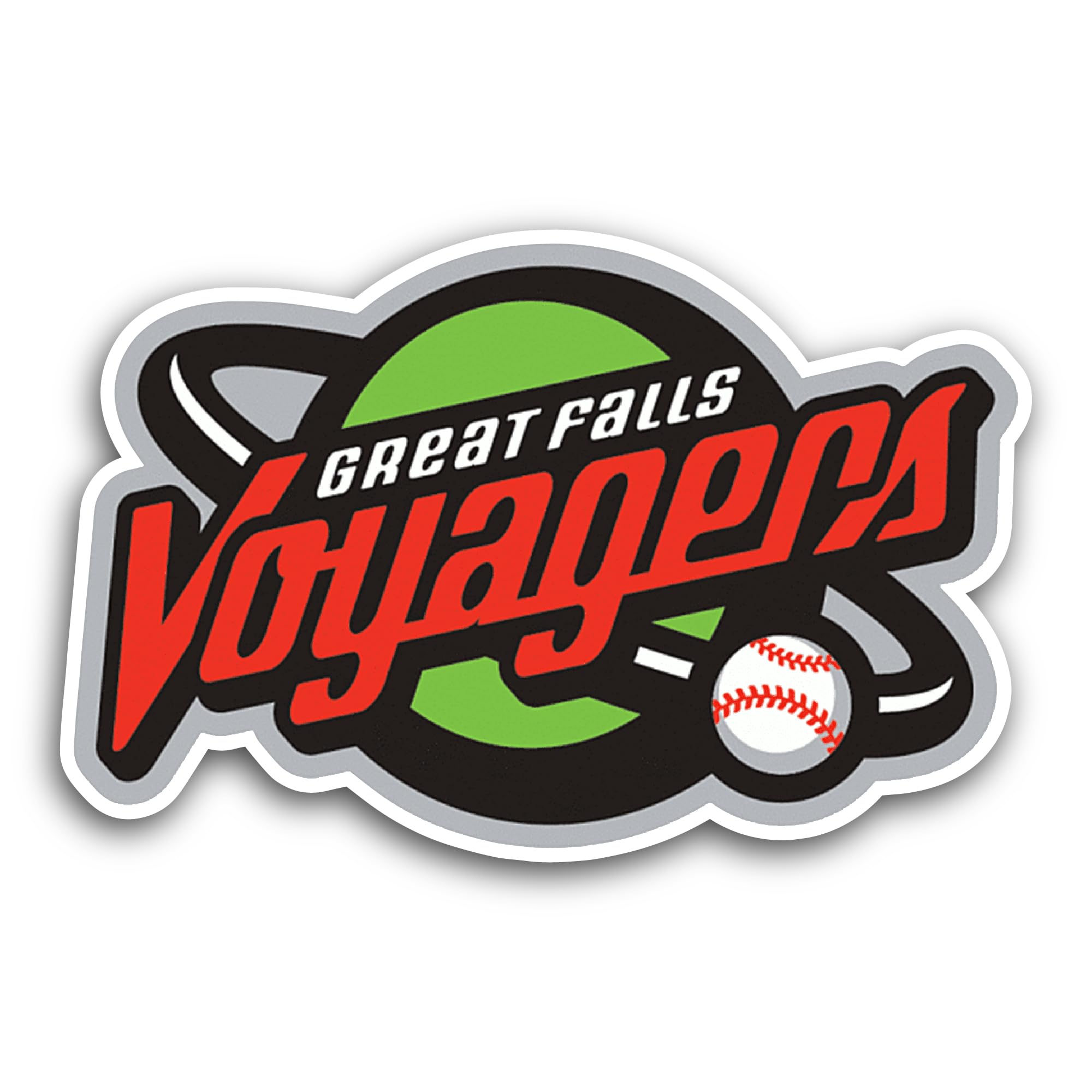 2 (Pieces) 3" and 5" Gr3at Falls Logo Decal Sticker, Waterproof Vinyl Decals for Many Purpose Like C