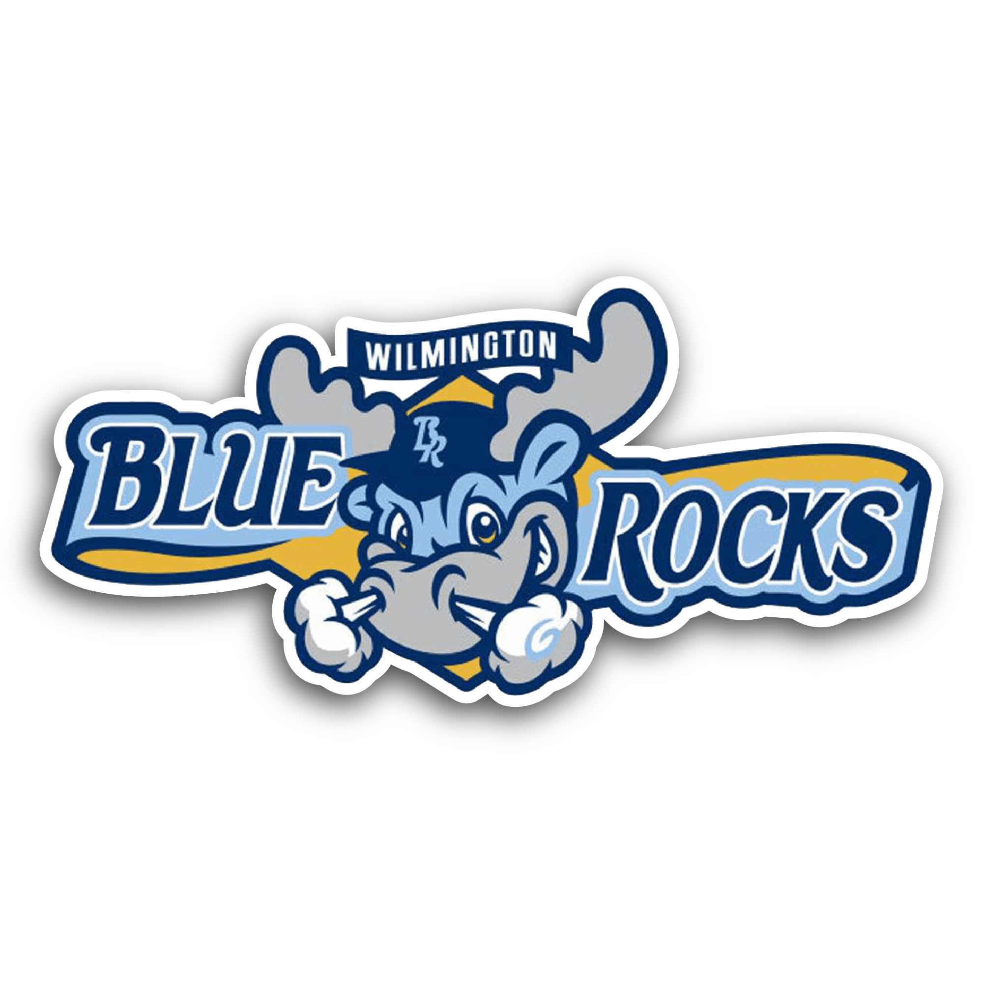 2 (Pieces) 3" and 5" Blu3 R0cks Logo Sticker, Waterproof Vinyl Decals for Many Purpose Like Cars, Tr