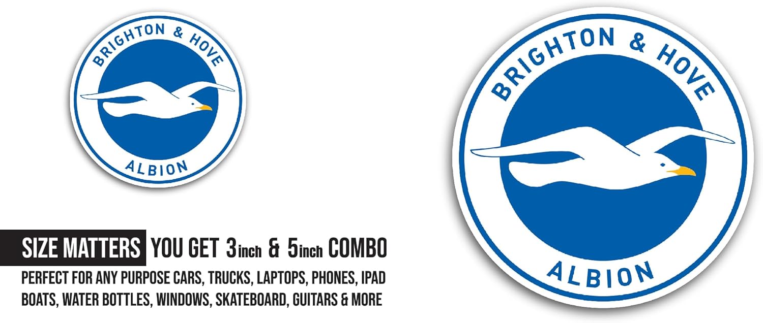 2 (Pieces) 3" and 5" Bright0n Sticker, Waterproof Vinyl Decals for Many Purpose Like Cars, Trucks, Laptops, Phones, Windows and More