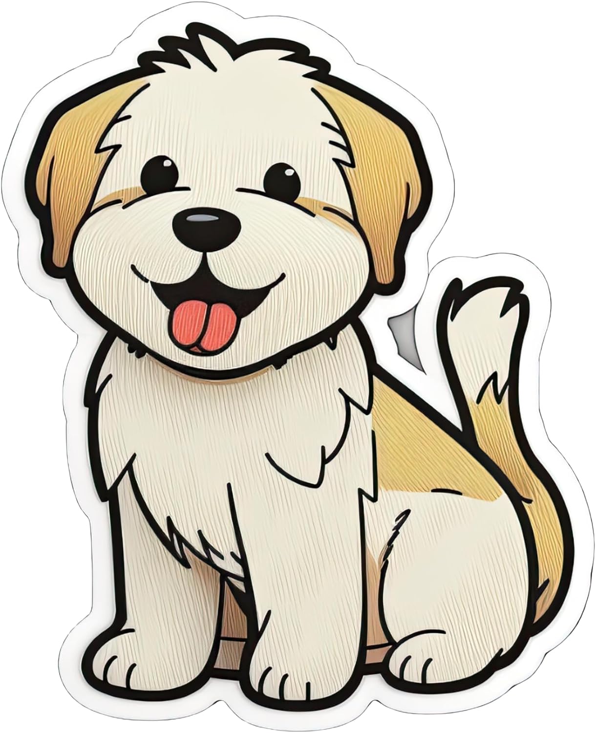 Inspirational Quote "Cute Dog Sticker" Motivational Sticker Vinyl Decal Motivation Stickers- 5" Vinyl Sticker Waterproof