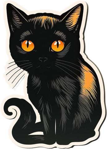 Inspirational Quote Black Cat Sticker Motivational Sticker Vinyl Decal Motivation Stickers- 5