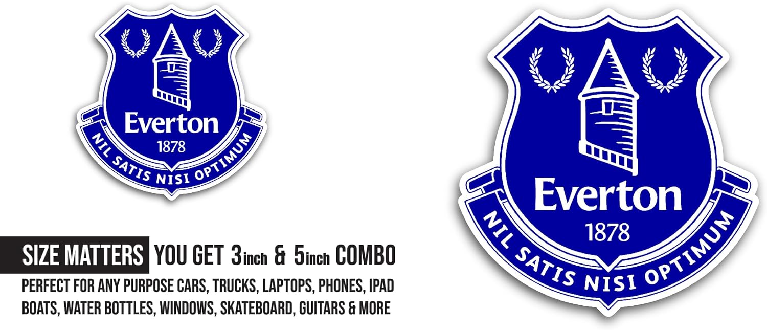2 (Pieces) 3" and 5" Evert0n Sticker, Waterproof Vinyl Decals for Many Purpose Like Cars, Trucks, Laptops, Phones, Windows and More
