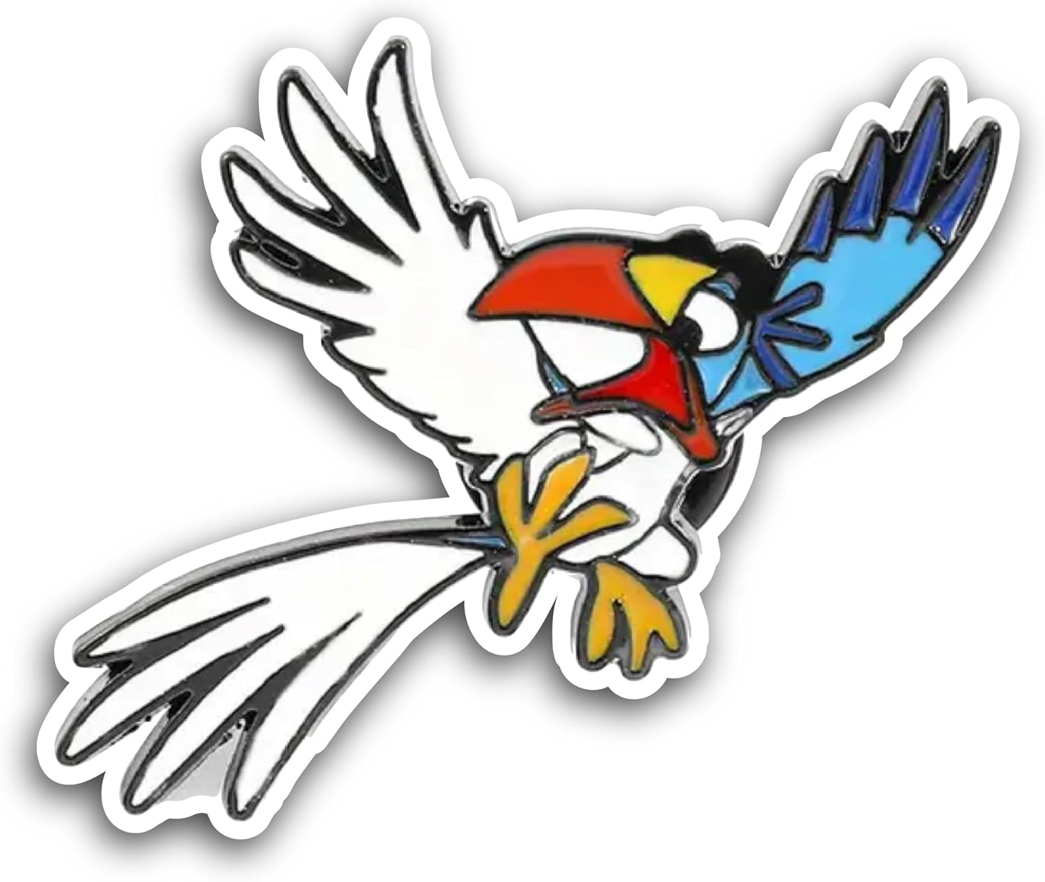 2 (Pieces) 3" and 5" White Bird Sticker, Waterproof Vinyl Decals for Many Purpose Like Cars, Trucks, Laptops, Phones, Windows and More