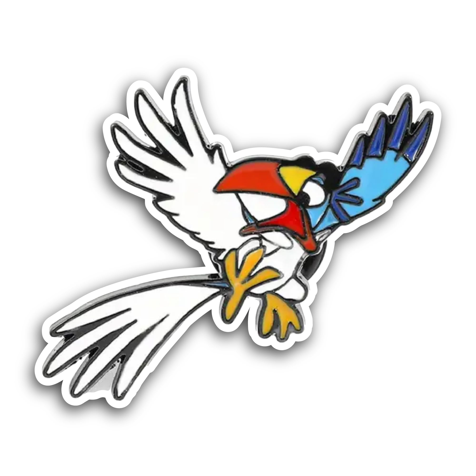 2 (Pieces) 3" and 5" White Bird Sticker, Waterproof Vinyl Decals for Many Purpose Like Cars, Trucks,
