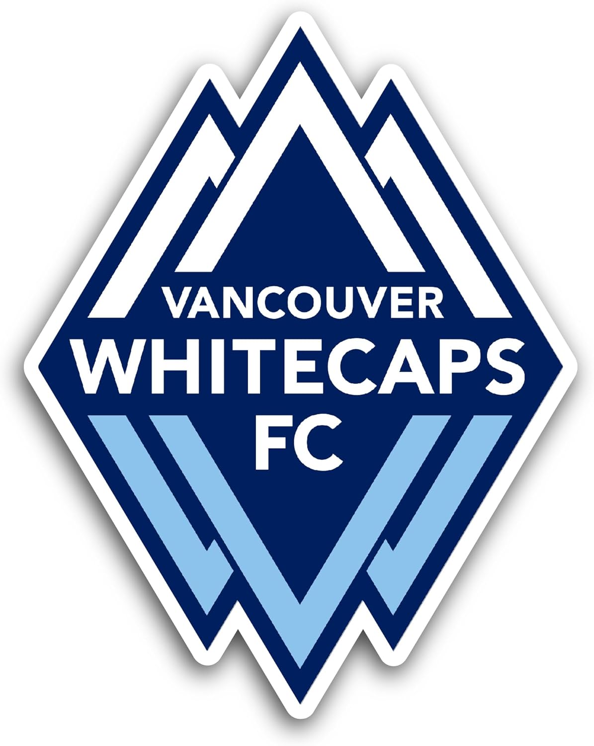 2 (Pieces) 3" and 5" Vanc0uver Whitecaps Sticker, Waterproof Vinyl Decals for Many Purpose Like Cars, Trucks, Laptops, Phones, Windows and More