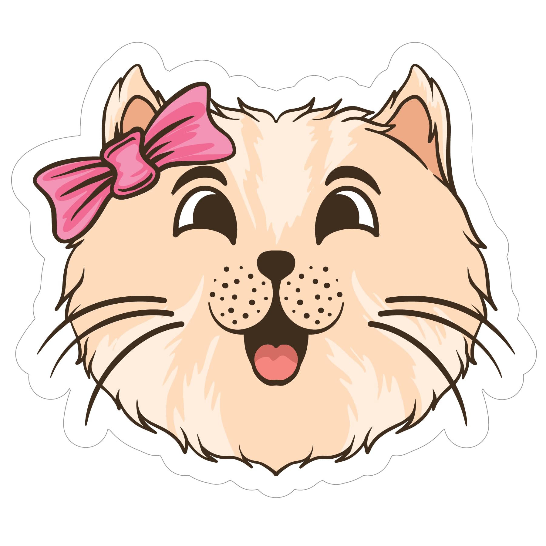 2 (Pieces) 3" and 5" Stickers n Decals Cute Cat with Witch Hat - Motivational Sticker Vinyl Decal St