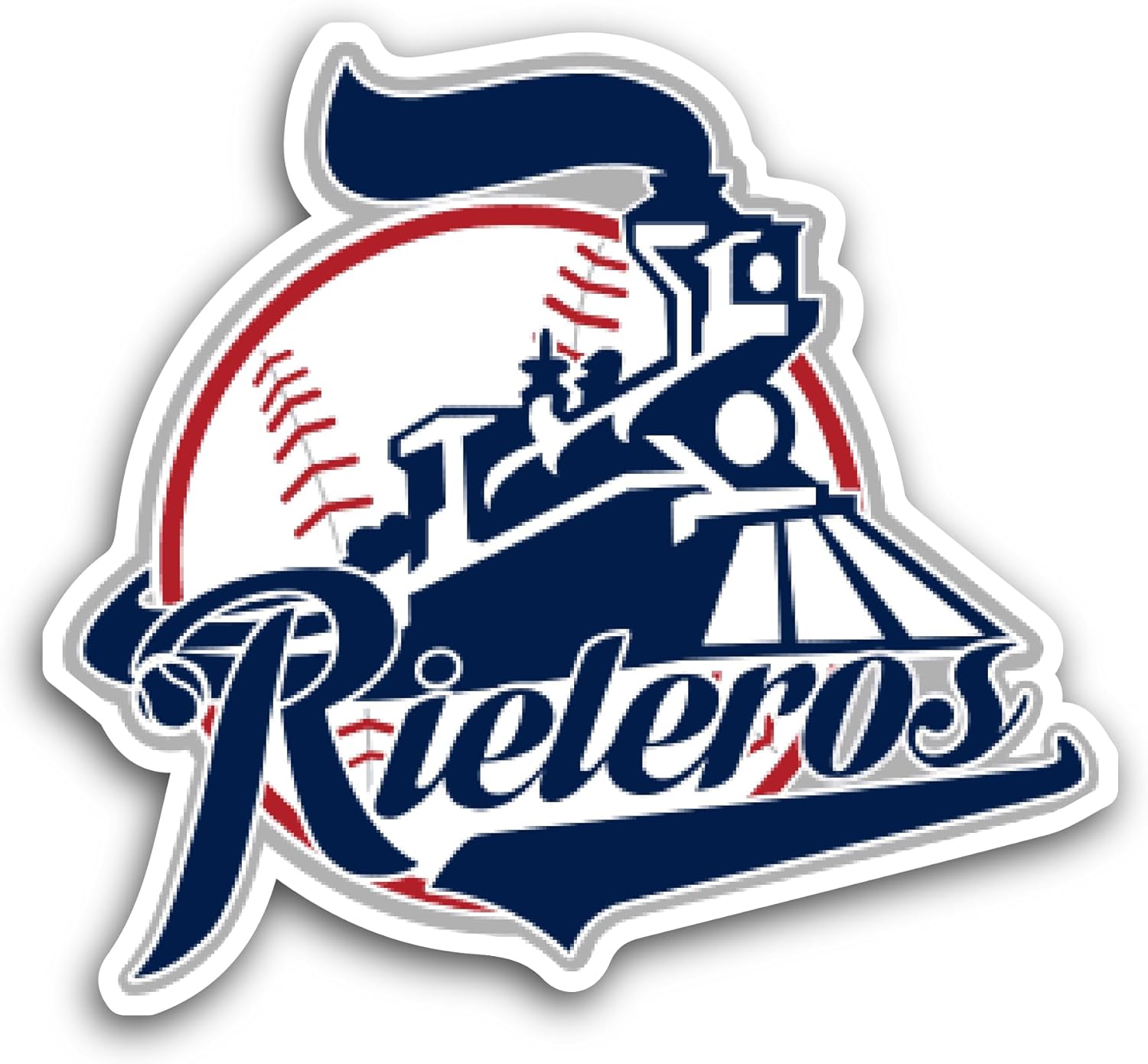 2 (Pieces) 3" and 5" Rieler0s Logo Sticker, Waterproof Vinyl Decals for Many Purpose Like Cars, Trucks, Laptops, Phones, Windows and More
