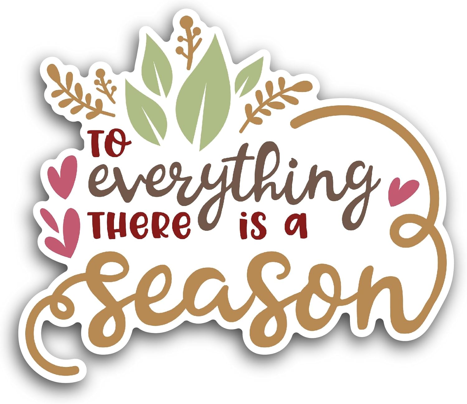 2 (Pieces) 3" and 5" to Everything Sticker, Waterproof Vinyl Decals for Many Purpose Like Cars, Trucks, Laptops, Phones, Windows and More