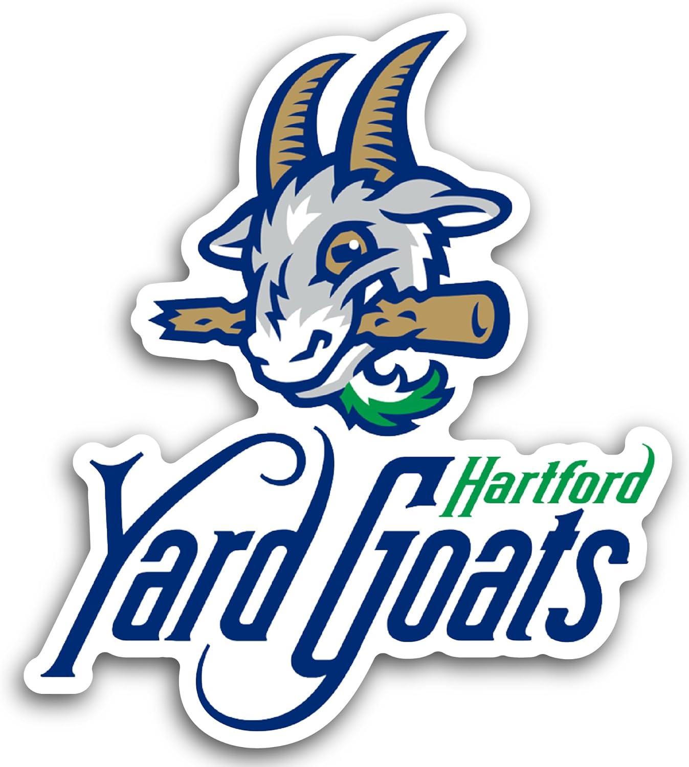2 (Pieces) 3" and 5" Hartf0rd Logo Decal Sticker, Waterproof Vinyl Decals for Many Purpose Like Cars, Trucks, Laptops, Phones, Windows and More