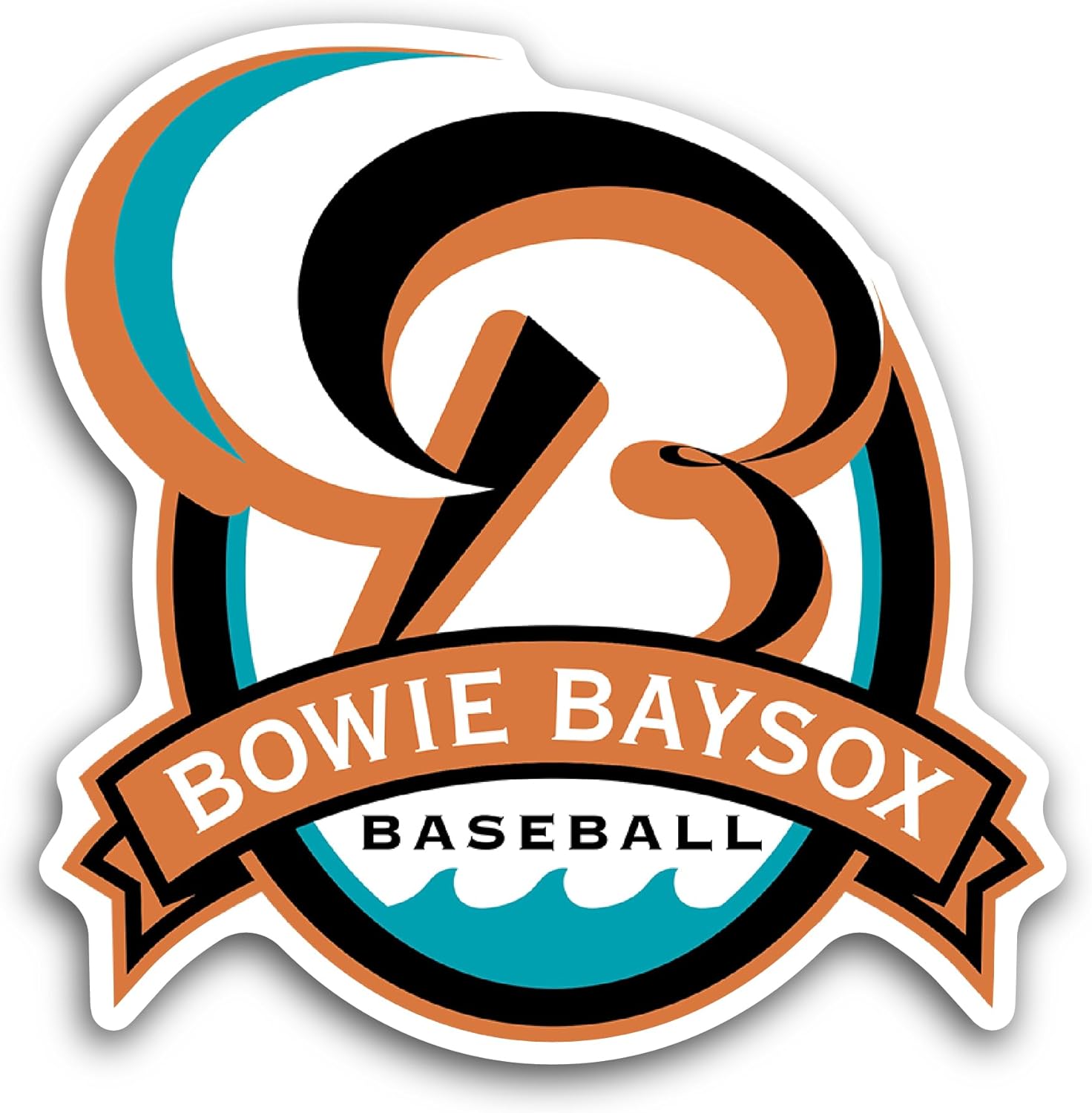 2 (Pieces) 3" and 5" Bowie Bays0x Logo Sticker, Waterproof Vinyl Decals for Many Purpose Like Cars, Trucks, Laptops, Phones, Windows and More