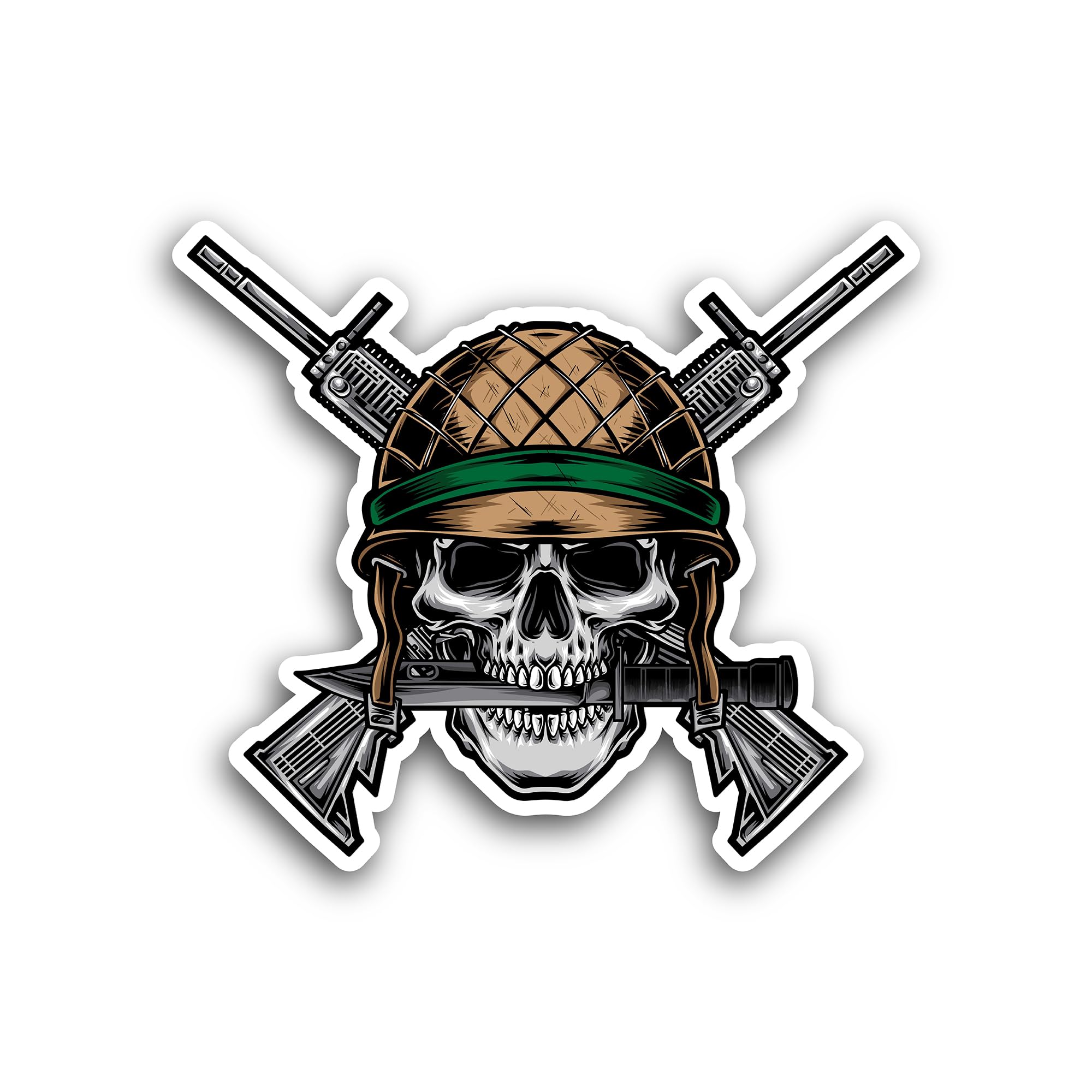 2 (Pieces) 2" and 3" Construction Worker Skeleton with Quote Text Sticker, Waterproof Vinyl Decals f