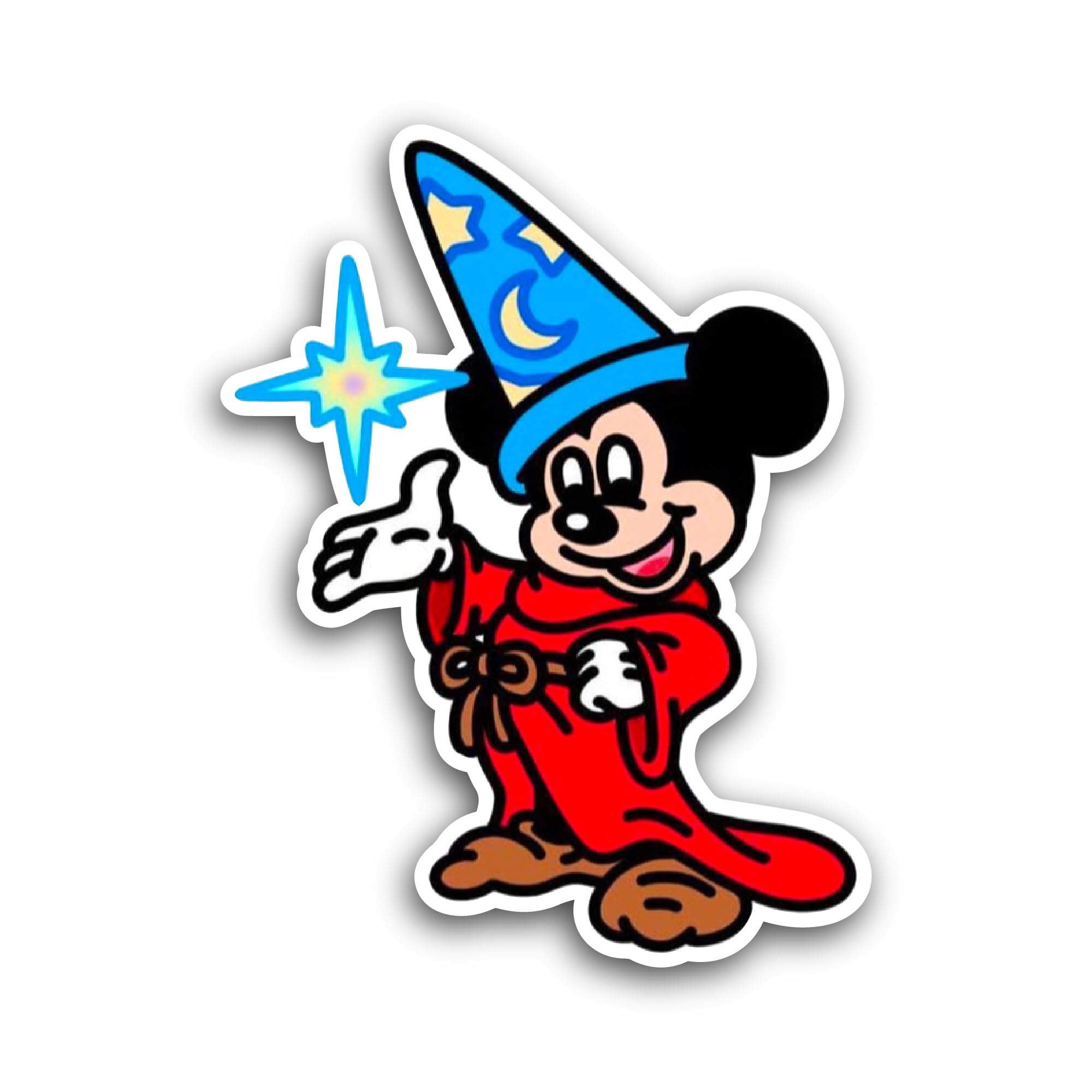 2 (Pieces) 3" and 5" Mick3y Mouse Sticker, Waterproof Vinyl Decals for Many Purpose Like Cars, Truck