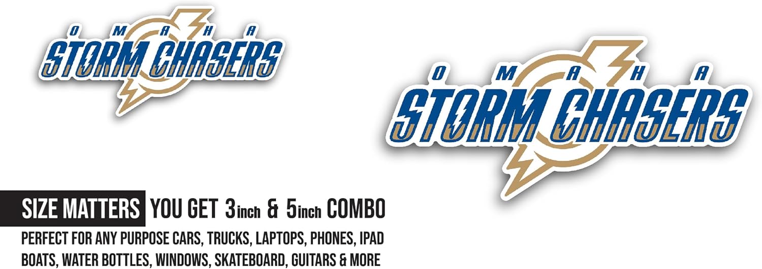 2 (Pieces) 3" and 5" St0rm Chasers Logo Decal Sticker, Waterproof Vinyl Decals for Many Purpose Like Cars, Trucks, Laptops, Phones, Windows and More