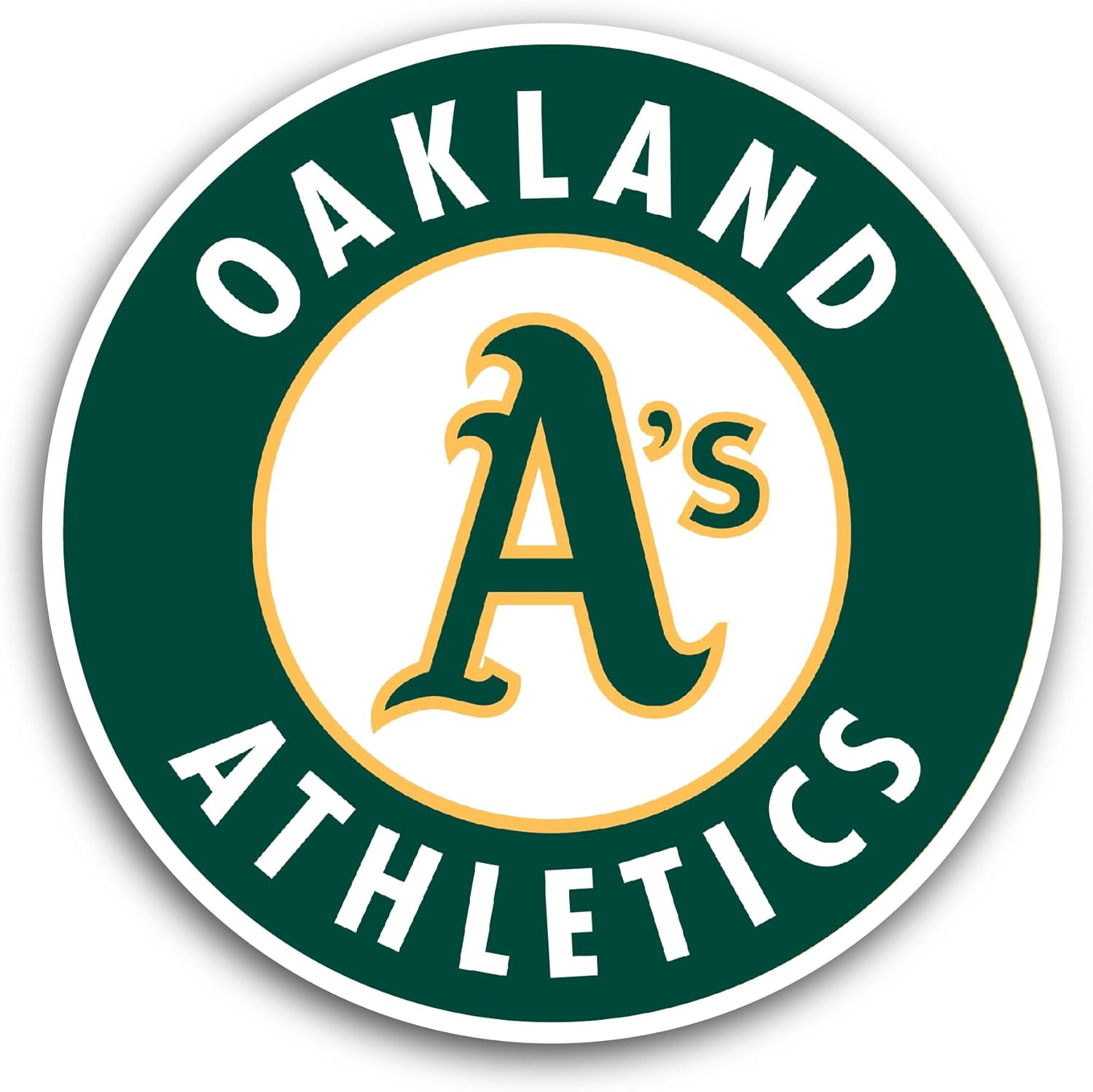 2 (Pieces) 3" and 5" Oakland Logo Sticker, Waterproof Vinyl Decals for Many Purpose Like Cars, Trucks, Laptops, Phones, Windows and More