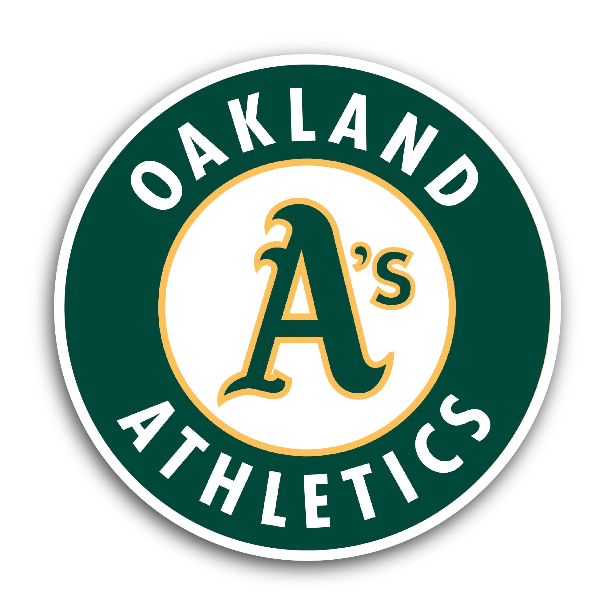 2 (Pieces) 3" and 5" Oakland Logo Sticker, Waterproof Vinyl Decals for Many Purpose Like Cars, Truck
